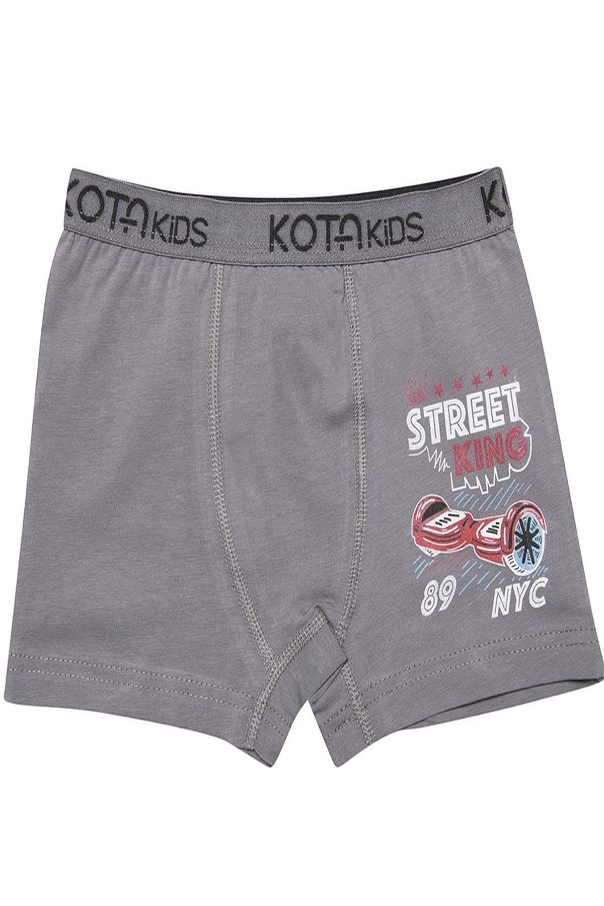 KOTA-Boy's 12-Piece Lycra Boxers - Mixed Pattern and Color 4