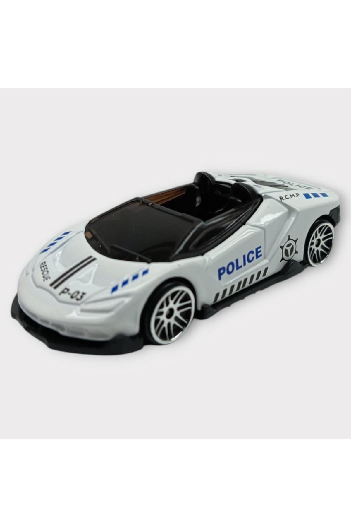 feifei Metal Mini Polis Arabası 8 Cm - Polis - 6 (Lisinya)