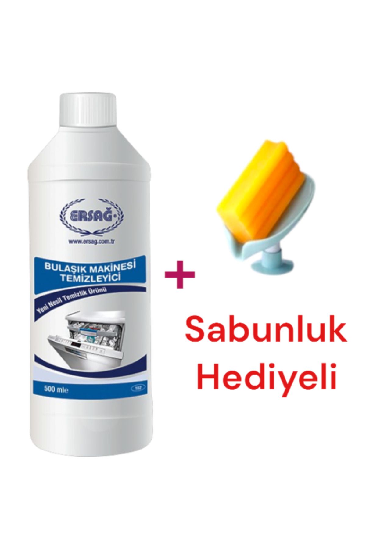 Ersağ Bulaşık Makinesi Temizleyicisi 500 ml Sabunluk Hediyeli