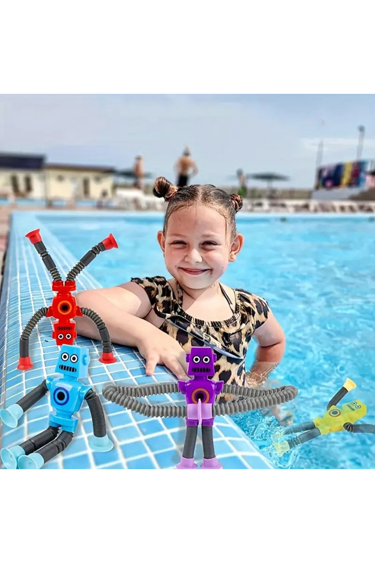 Generic Esnek Robot Oyuncak - Bükülebilir, Vakumlu Kollar ve Bacaklar ile Eğlenceli Yaratıcı Figür fotoğrafı 7 (önizleme)