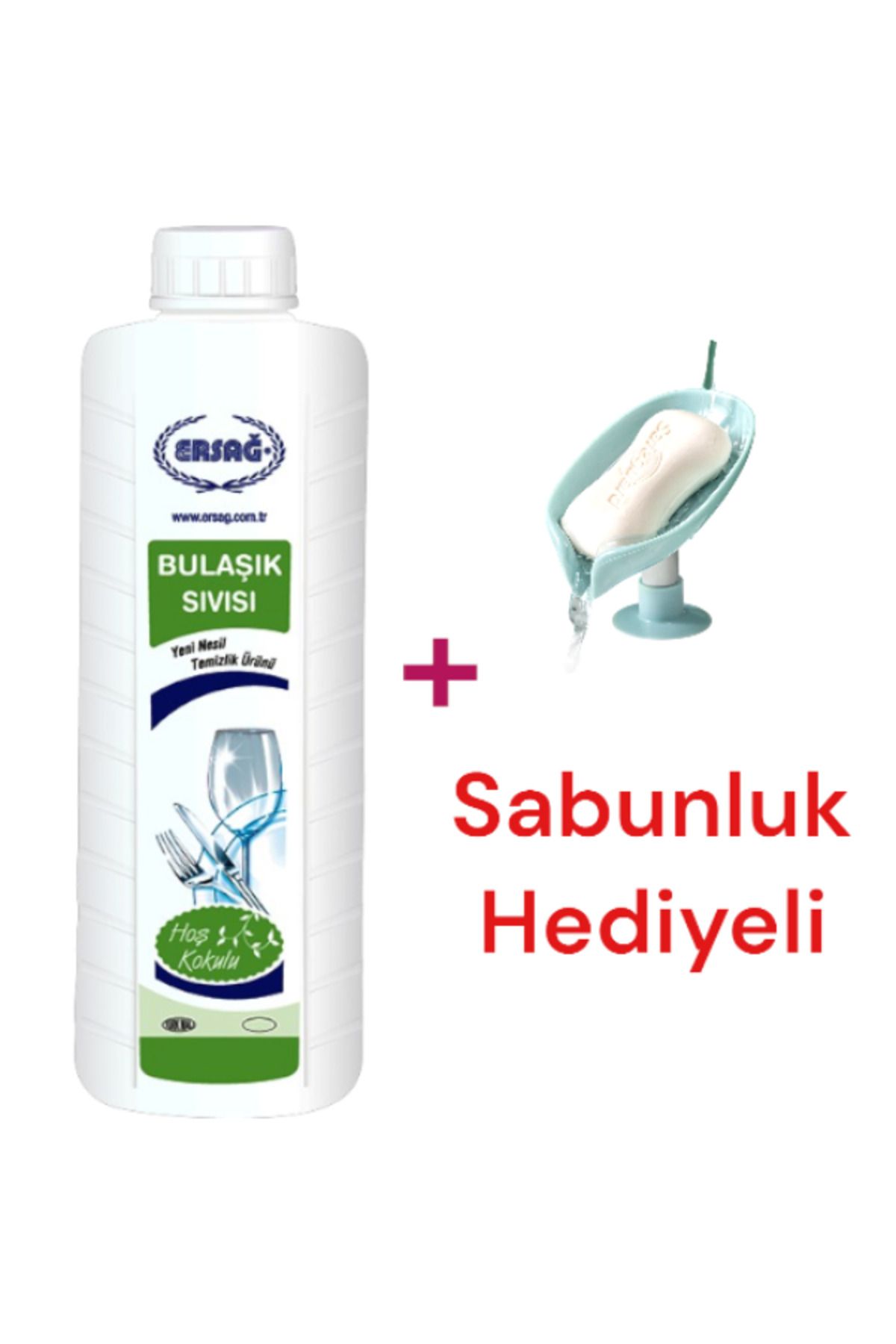 Ersağ Bulaşık Sıvısı 1000 ml Sabunluk Hediye'li 118-7