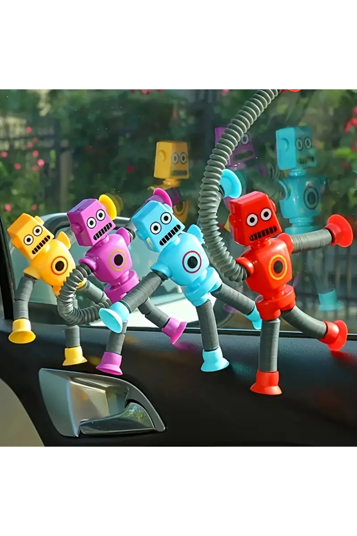 Generic Esnek Robot Oyuncak - Bükülebilir, Vakumlu Kollar ve Bacaklar ile Eğlenceli Yaratıcı Figür fotoğrafı 2 (önizleme)