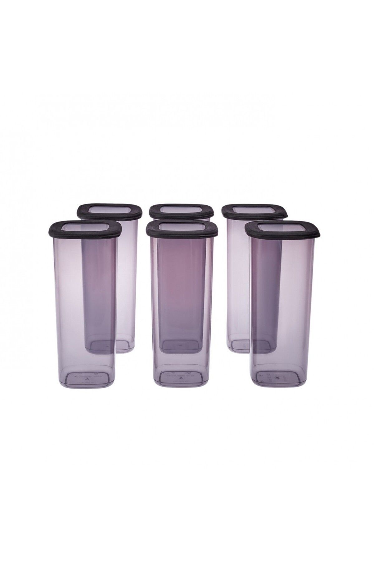Karaca-Forbs 6-teiliges Vorratsdosen-Set, 1750 ml, Anthrazit 3