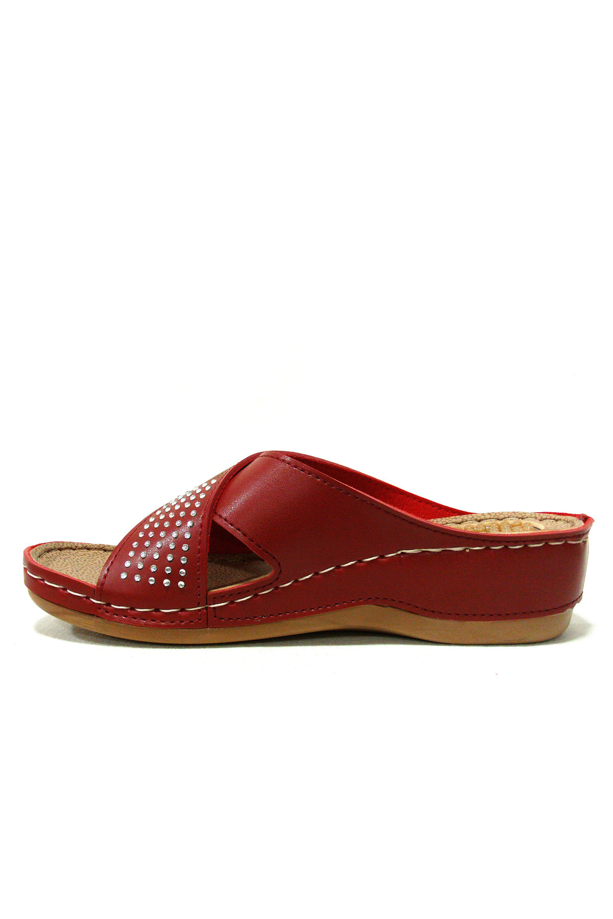 GEZER-Red Stone Massage Sole Anatomical Comfort Slippers 3