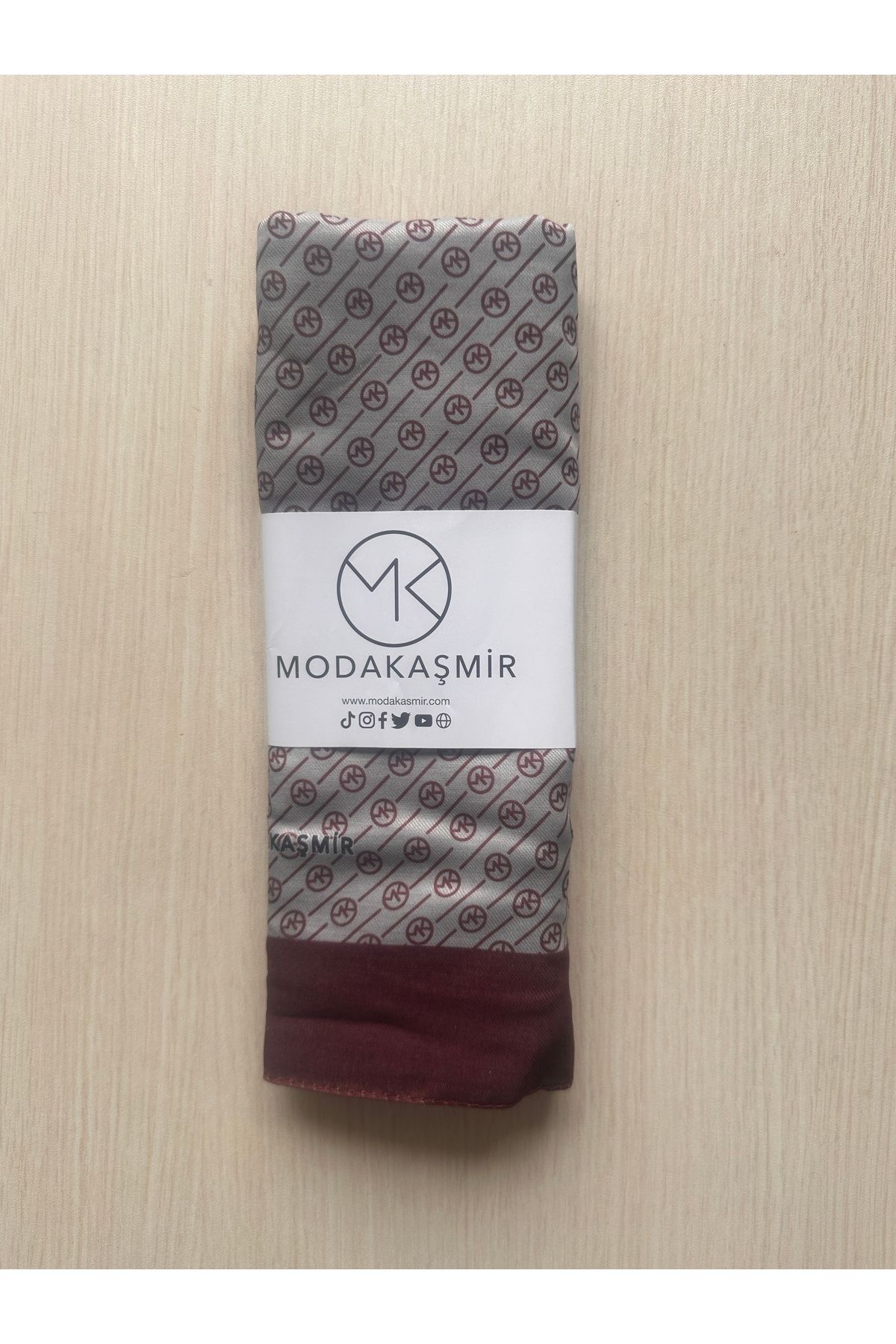 Modakaşmir-Mk Stripe Pattern Soft Shawl 190 X 75 2