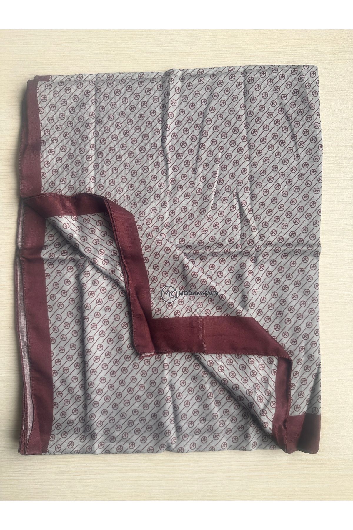 Modakaşmir-Mk Stripe Pattern Soft Shawl 190 X 75 3