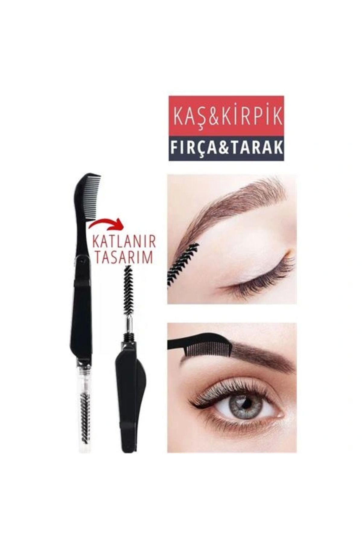 EGstore Kirpik Kaş Fırça Tarak Combo Set