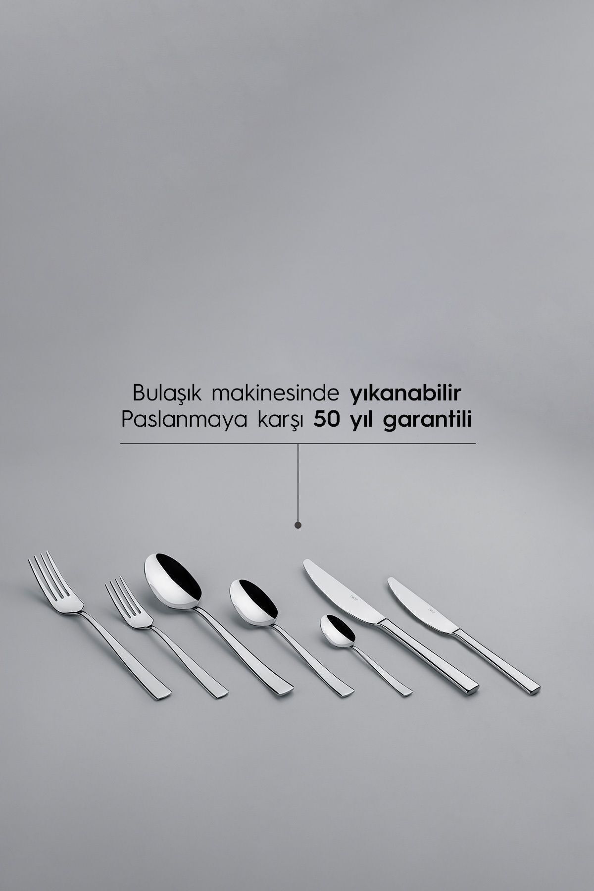 Nehir-Deniz Sade 12 Person 89 Piece Boxed Cutlery Set 5