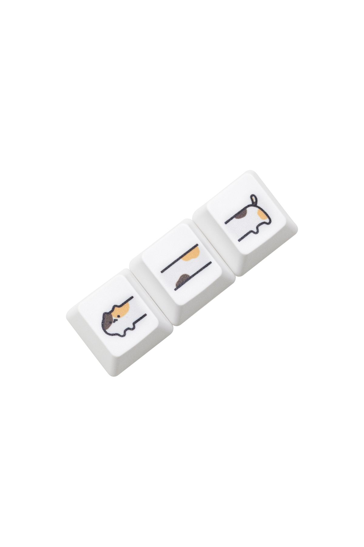 KPrepublic-Calicoc A Keycap X1 Cute Little Calico Cat Keycap Kitty Meme Keycap Dye Subbed Keycaps For Mx Stem G 1