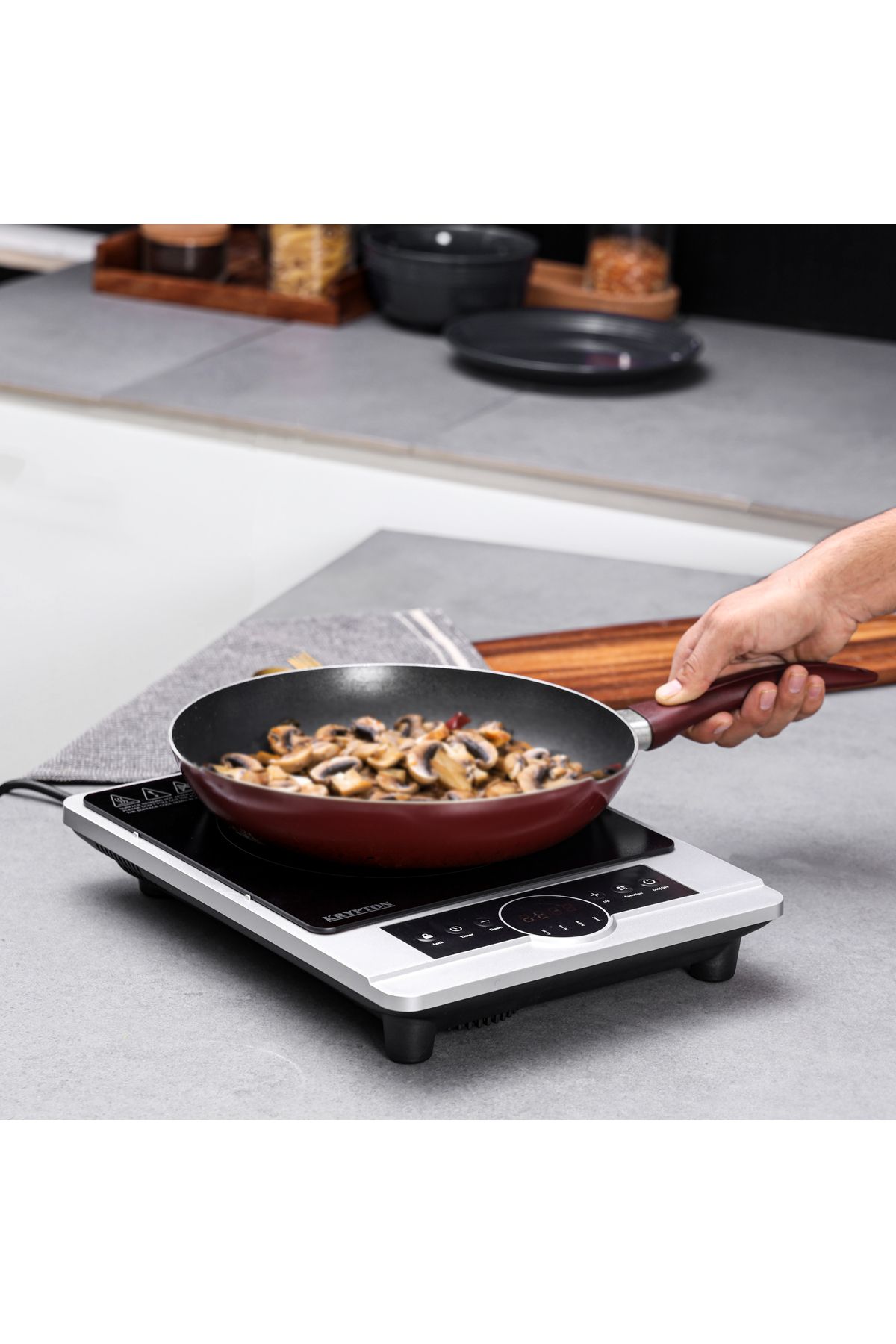 KRYPTON-Digital Infrared Cooker 2000W|10 Power Level|3 Hours Timer Setting|KNIC6058|2 Years Warranty 5