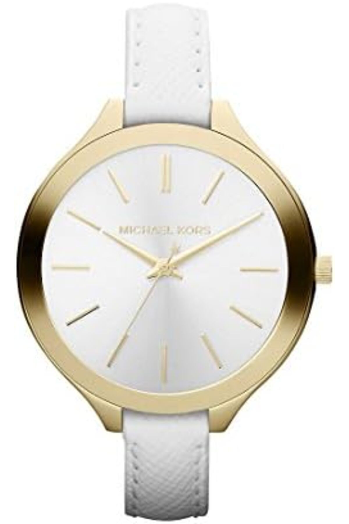 Michael Kors-Runway Women's White Dial Leather Band Watch - MK2273 1