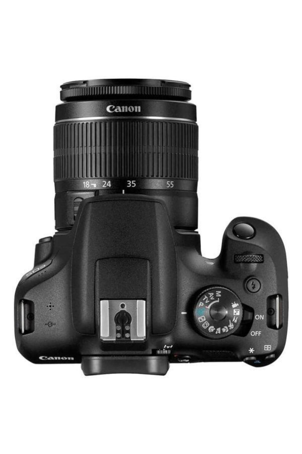 Canon-هيكل كاميرا رقمية SLR EOS 2000D باللون الأسود + مجموعة 18-55 مم DCIII + عدسة EF 50MM 1.8 STM 5