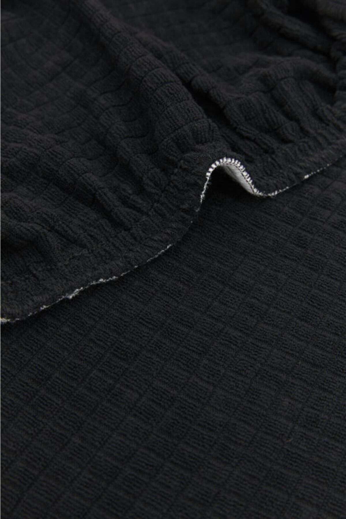 HaNemCe-Black Lycra Chair Cover - Washable 1 Piece 3
