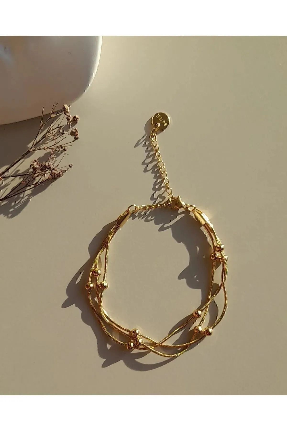 Opia JEWELRY-سوار دوريكا الصلب الذهبي 2