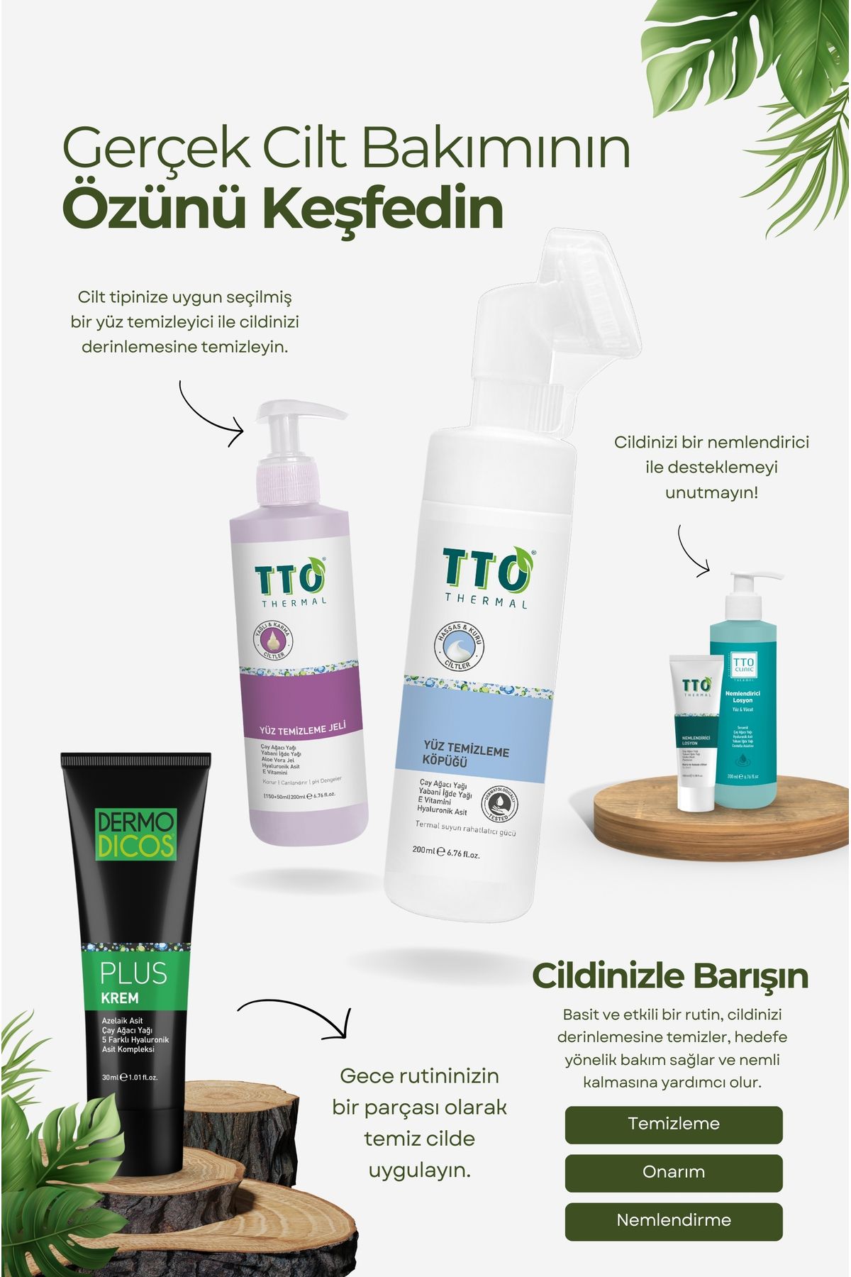 TTO-200 ml Deep Pore Cleansing - Facial Cleansing Foam (Tea Tree Oil) 3
