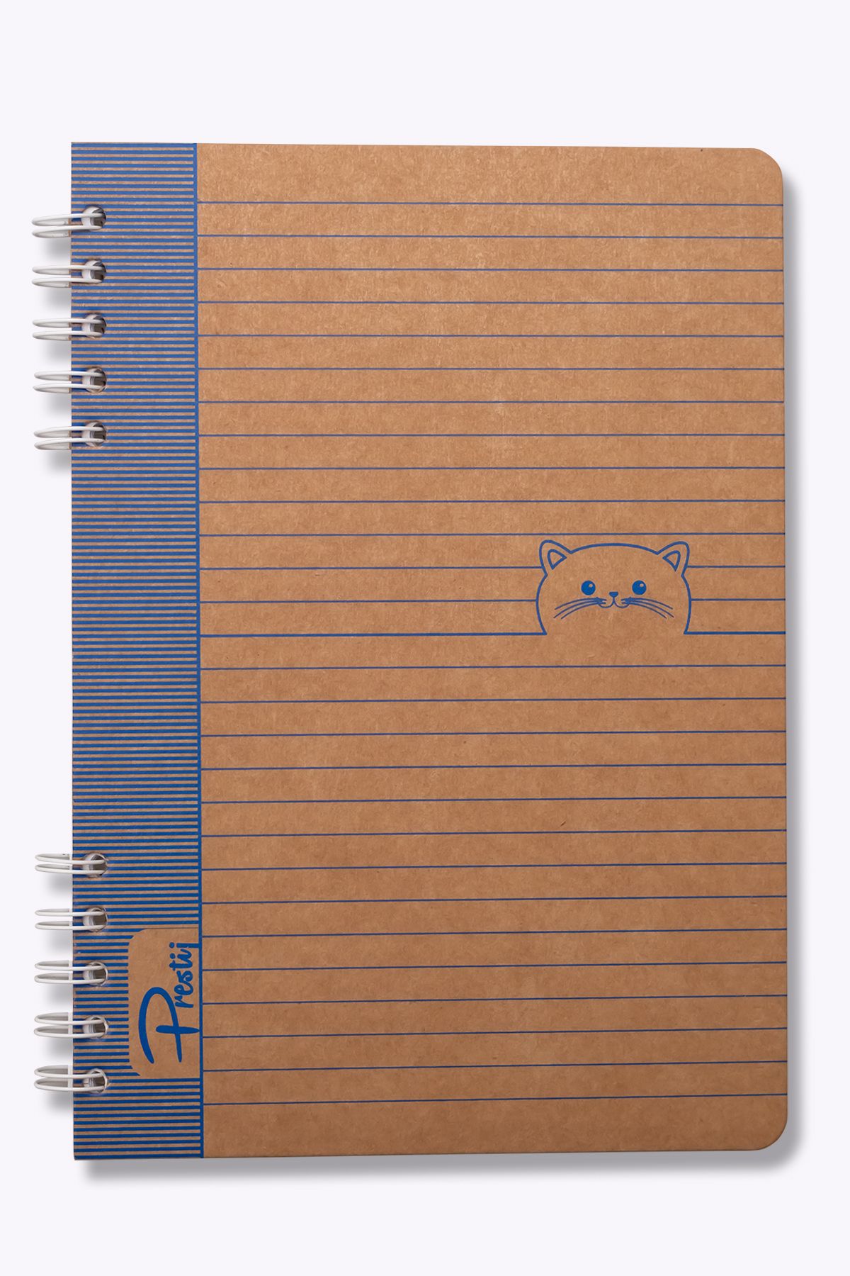 Prestij-Kitty Kraft Ruled Notebook 17X24 2