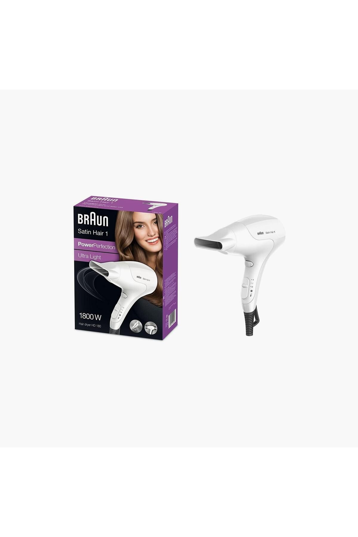 Braun-Satin Power Perfection, for fast and easy drying. 1800 Watts 3