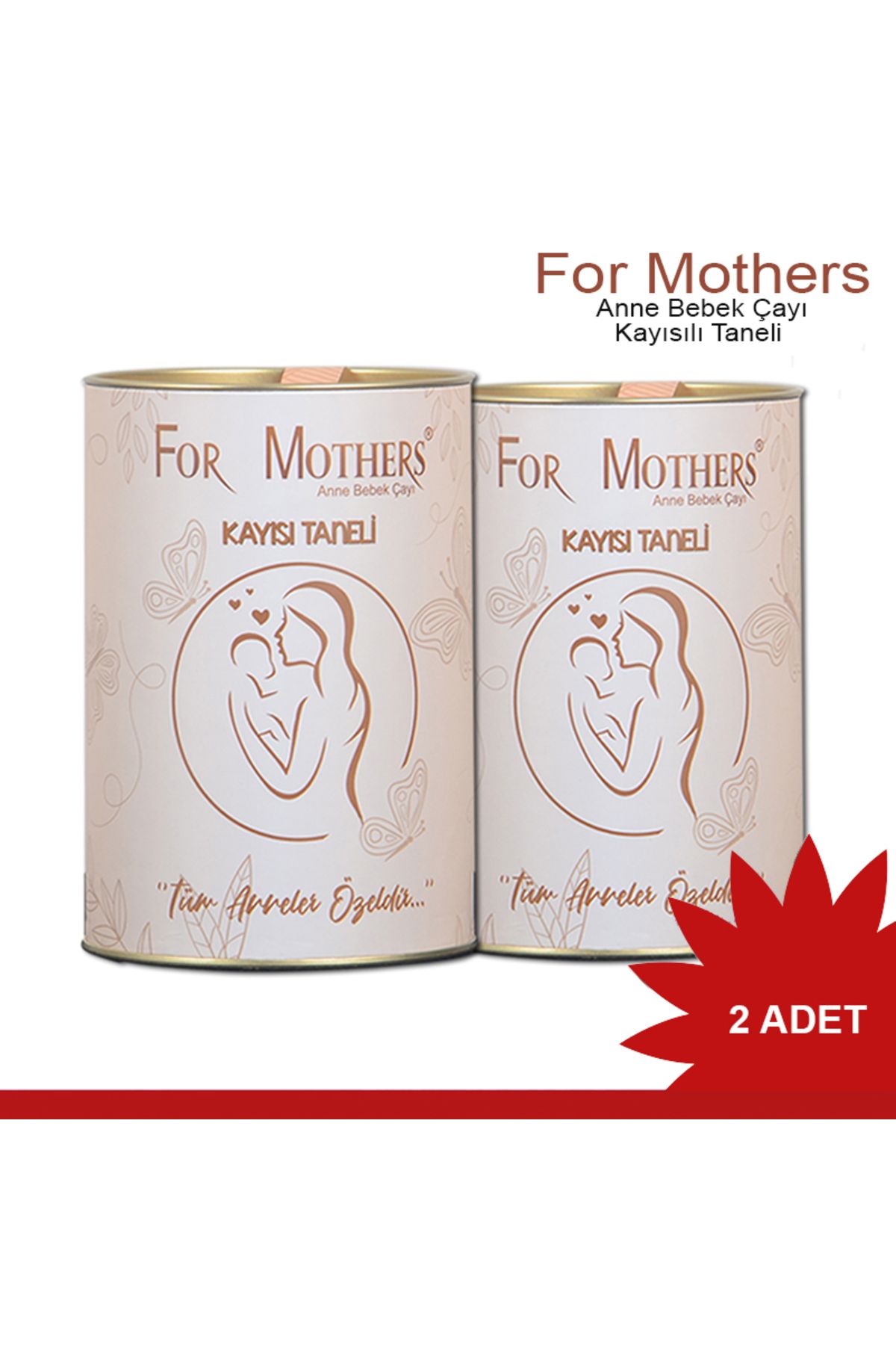 For Mothers Emziren Anneler Için Süt Arttırıcı Bitkisel Anne Ve Bebek Çayı - Kayısı Taneli - Iki Paket