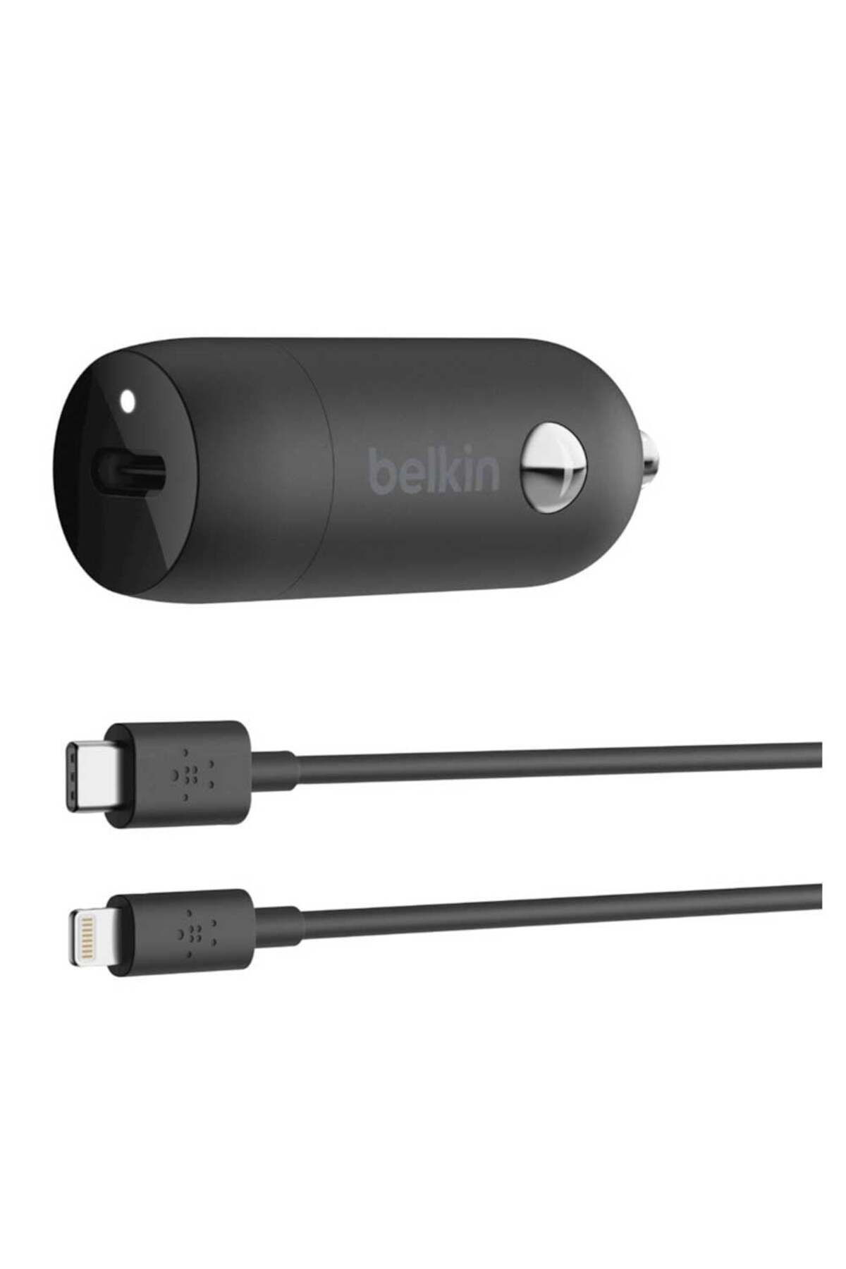 Belkin-شاحن سيارة PD بقوة 20 واط + كابل Lightning إلى USB-C 1