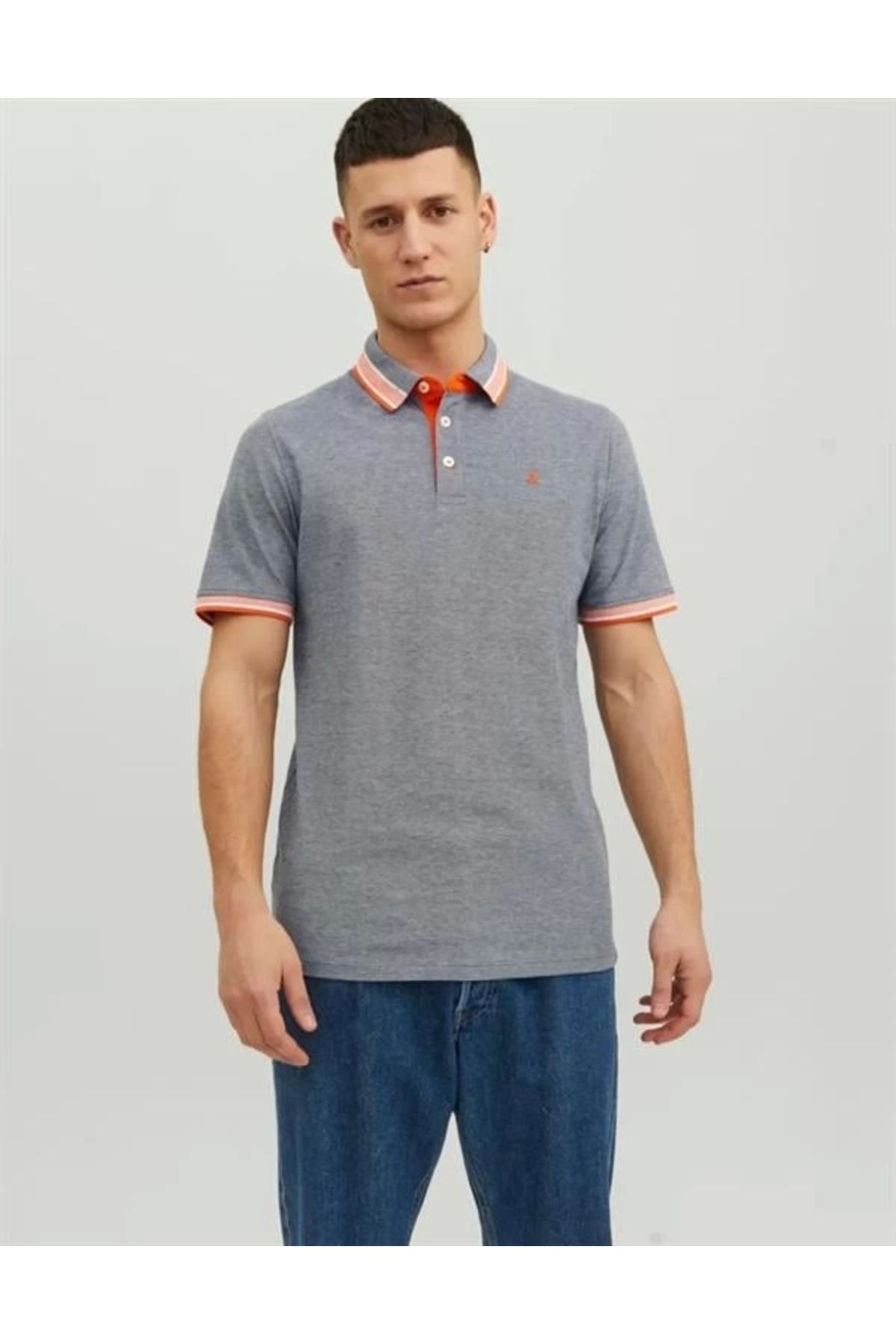 Merev Organik Pamuk Basic Polo Yaka T-Shirt