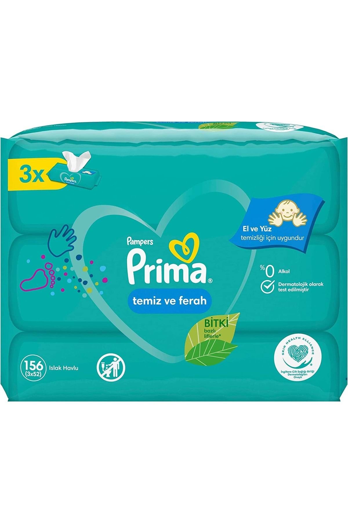 Prima-Clean and Fresh Wet Towel Wipes - Set of 12 (4Pk*3) - 624 Sheets 2