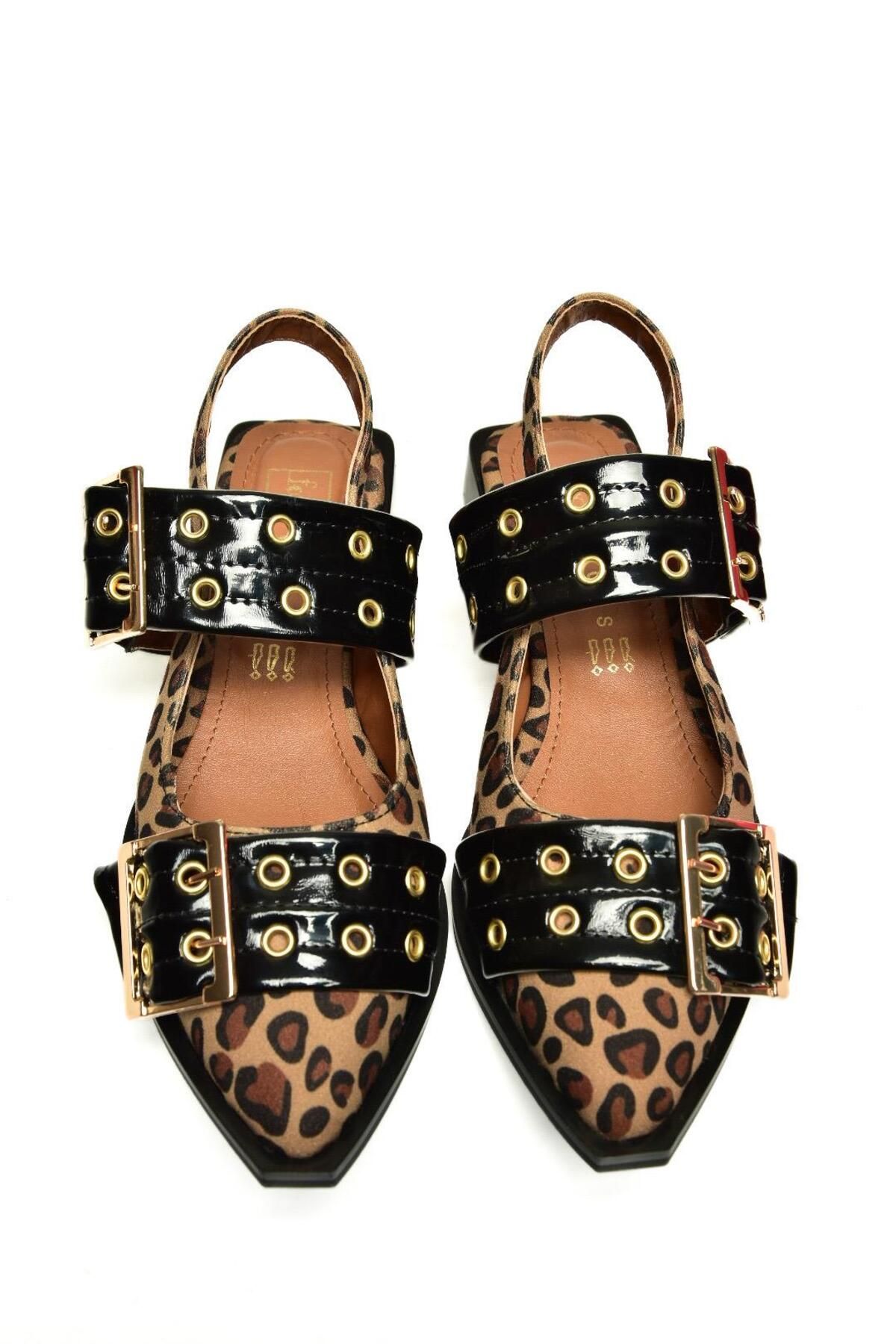 Fox Shoes-U 518600102   Leopard Low Heeled Women's Shoes 8