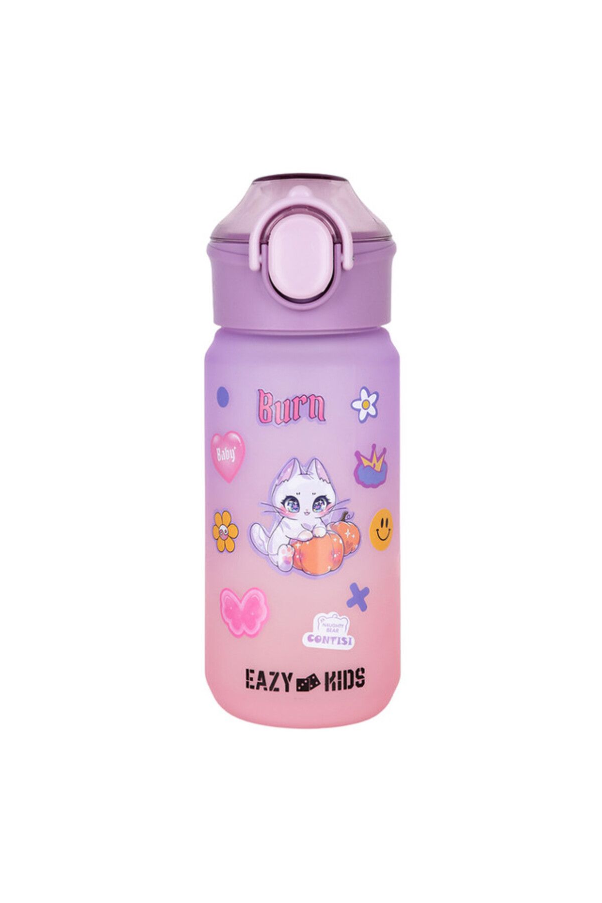 Eazy Kids-Water Bottle 500ml wt Handle - Purple 4
