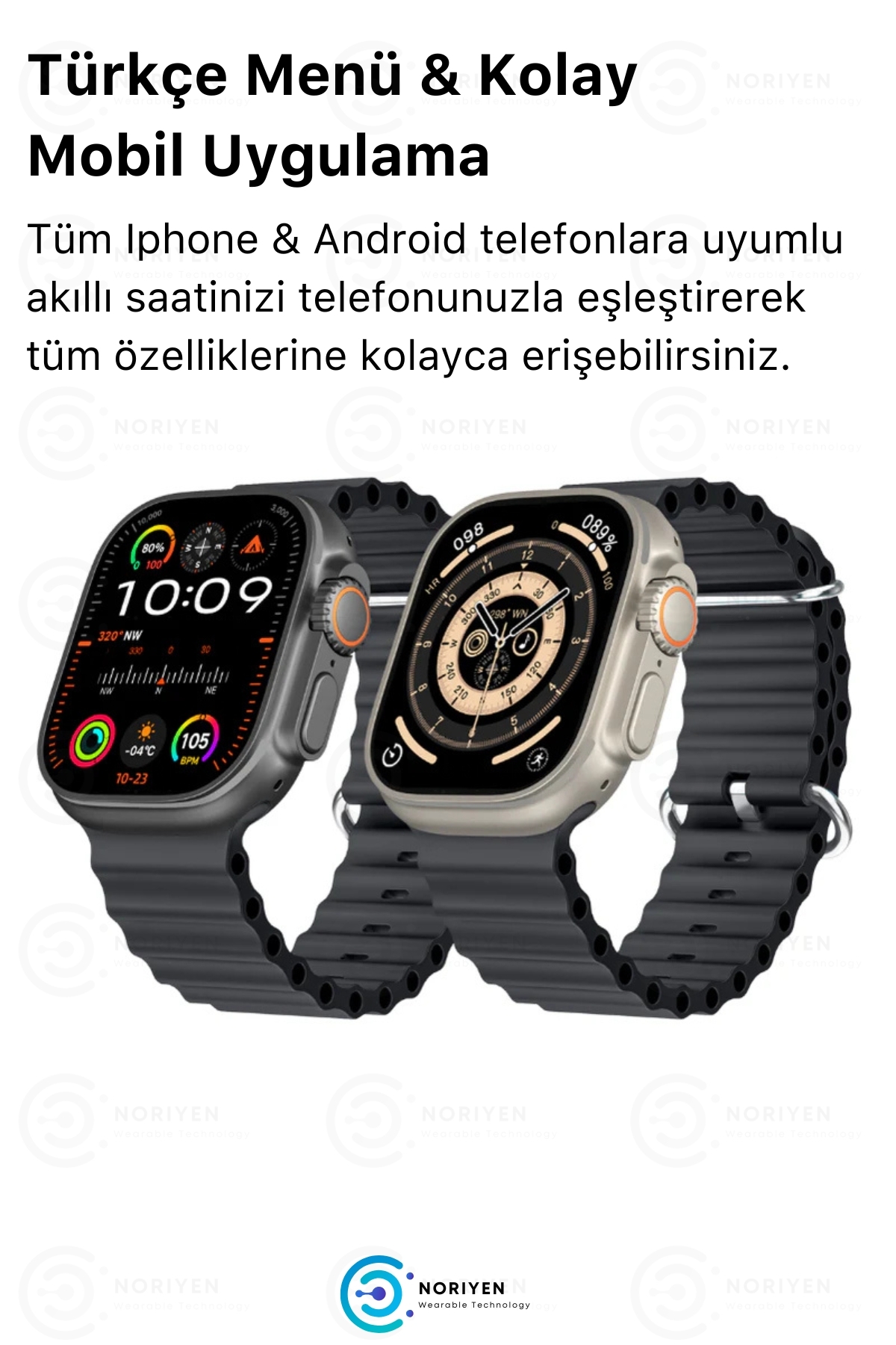 Yeni Nesil HK10 Ultra 3 Chat GPT Amoled HD Ekran Spor Sağlık Sensörlü iOS Android Uyumlu Akıllı Saat