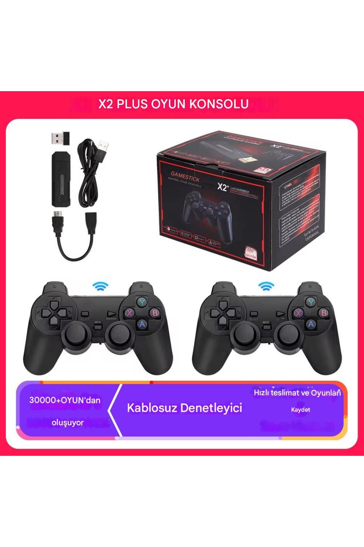 idragon X2 Plus Game Stick, Retro Atari, 4k Hd Video Oyun Konsolu, 3d Retro Oyun, 40 Farklı Simülatör