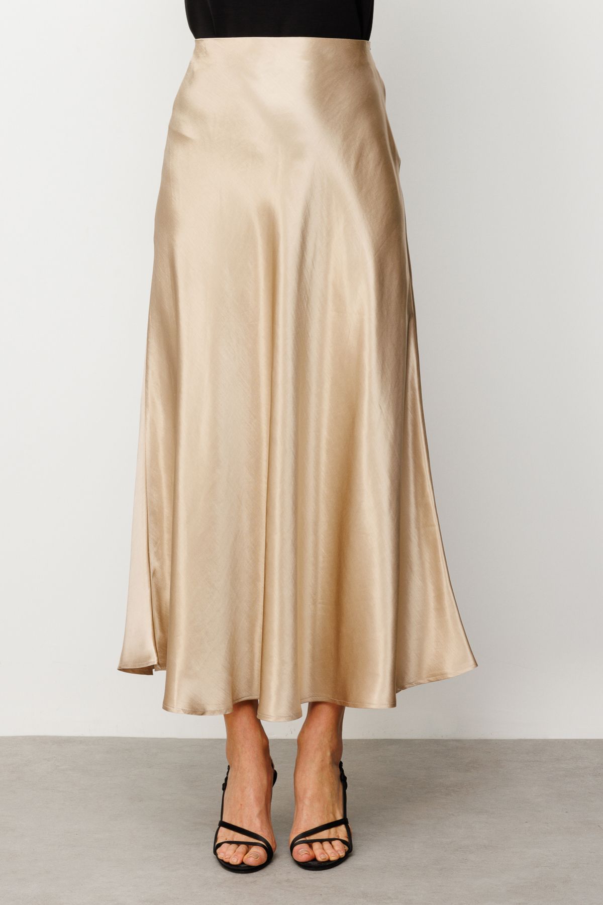 Ekol-Long Satin Skirt 4