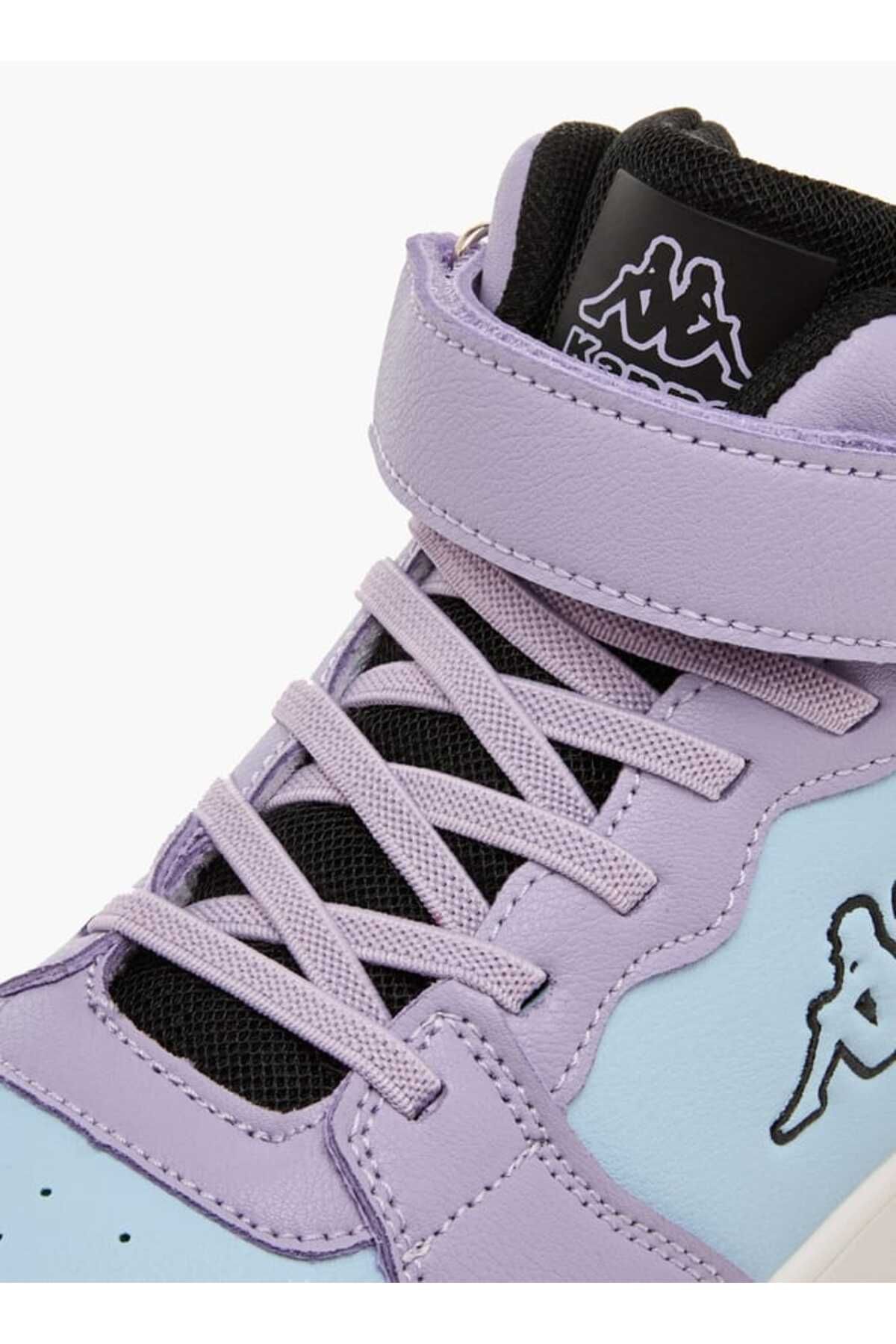 Kappa-Girls' Colourblock Sneakers with Hook and Loop Closure 4