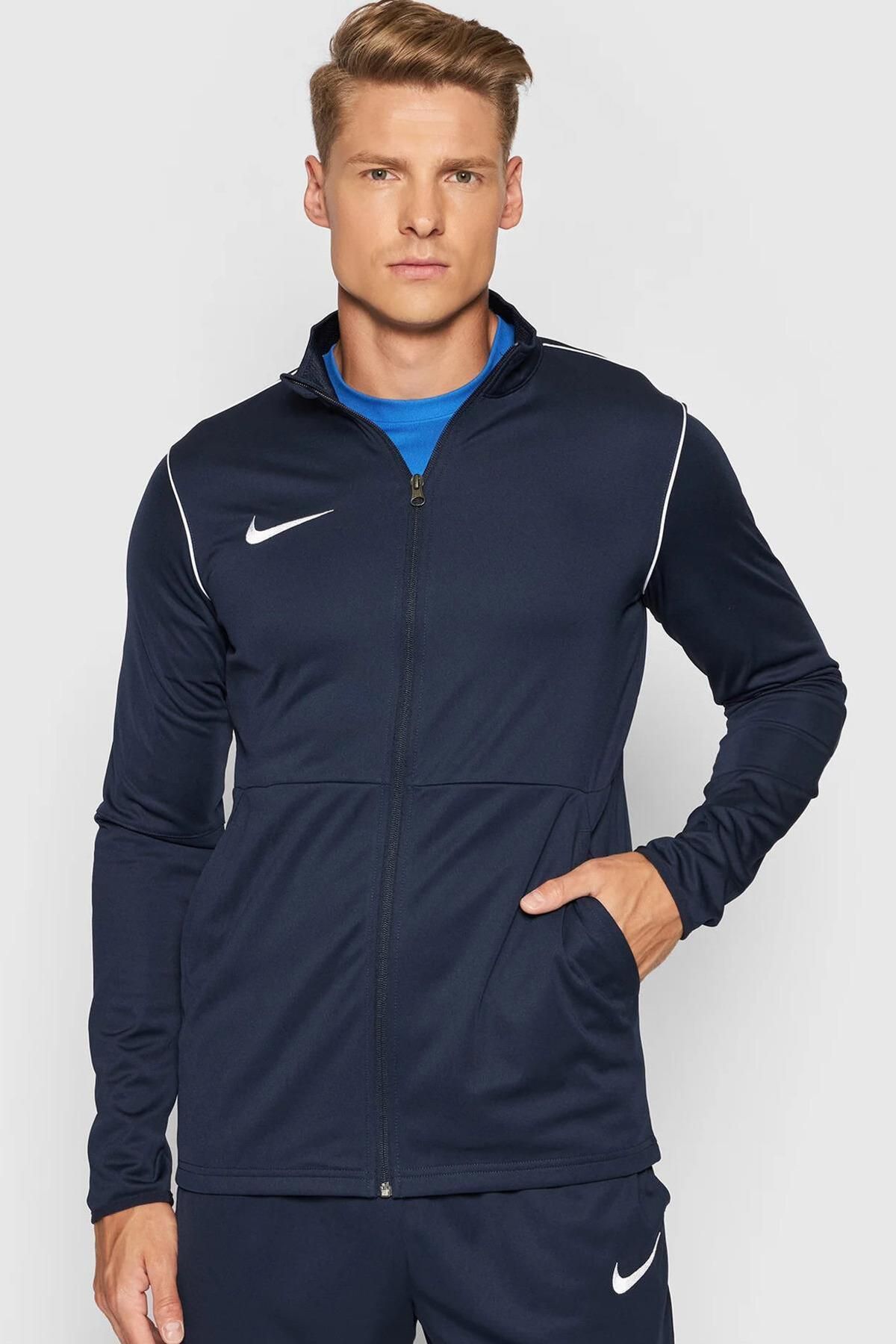 Nike-Dri-Fit Park 20 Track Jacket Navy Mesh Fabric Men's Sports Jacket 1