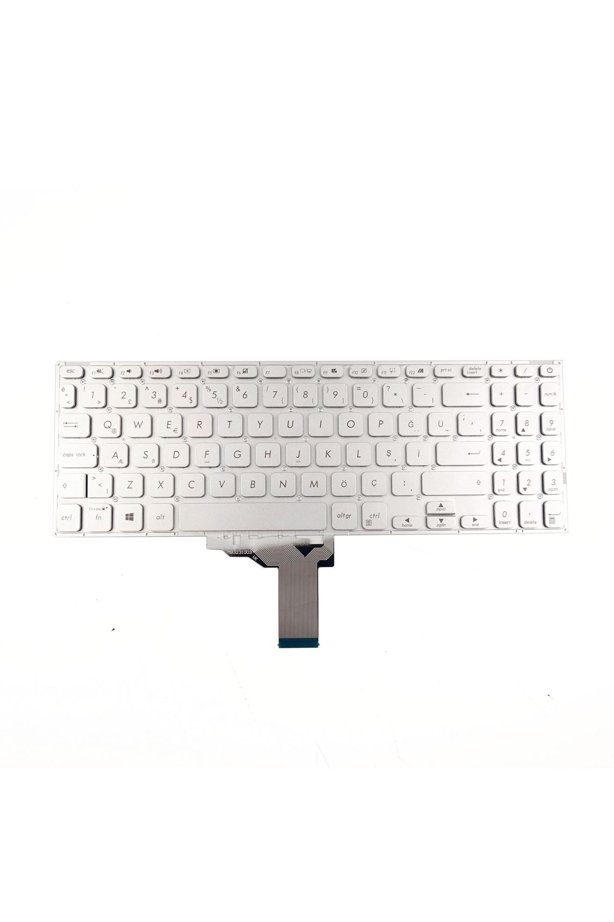LineOn Asus D515D D515DA Notebook Klavye Gri
