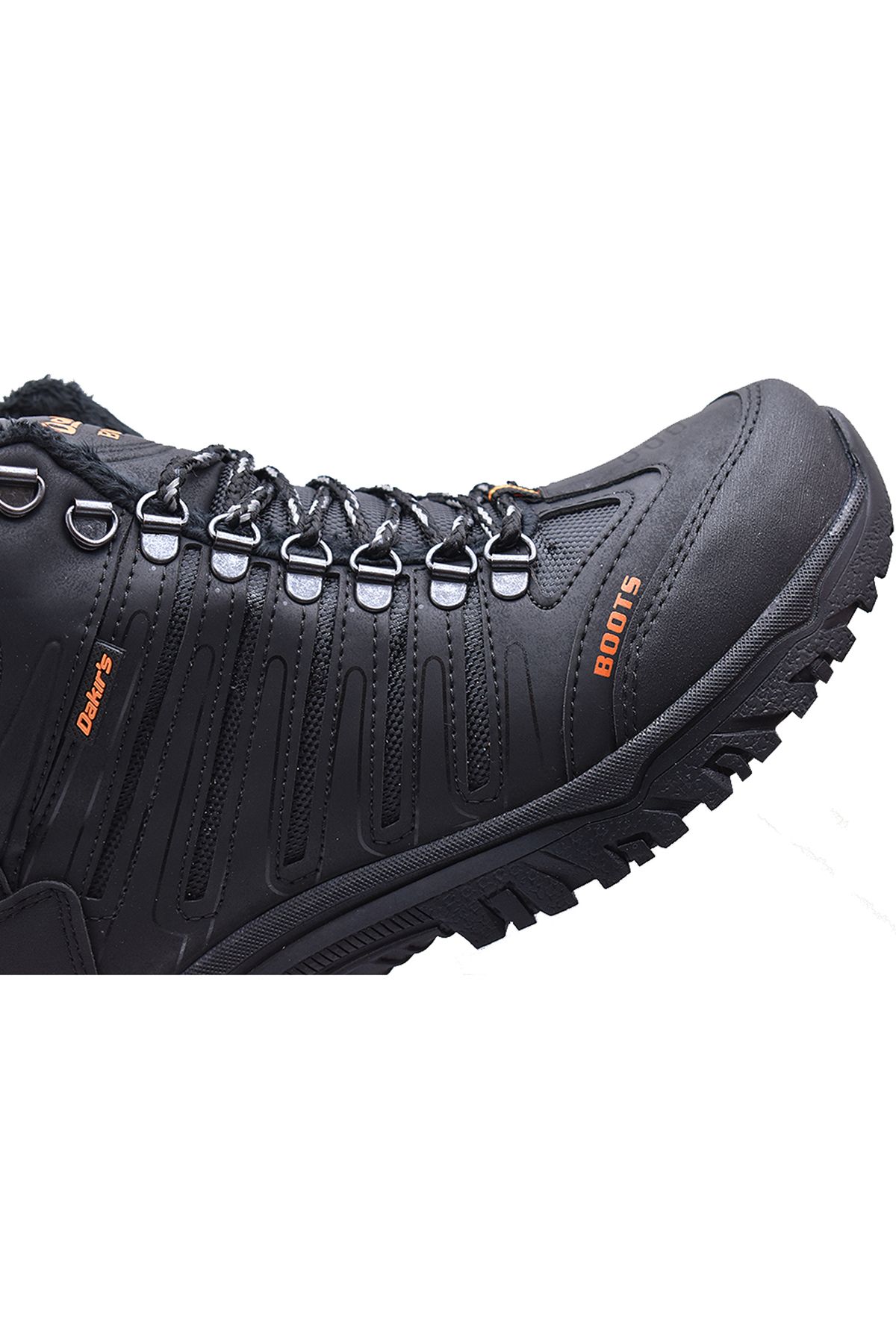 Dakırs-116 Orthopedics Comfortable Black Men's Boat Shoes (40-44) 6