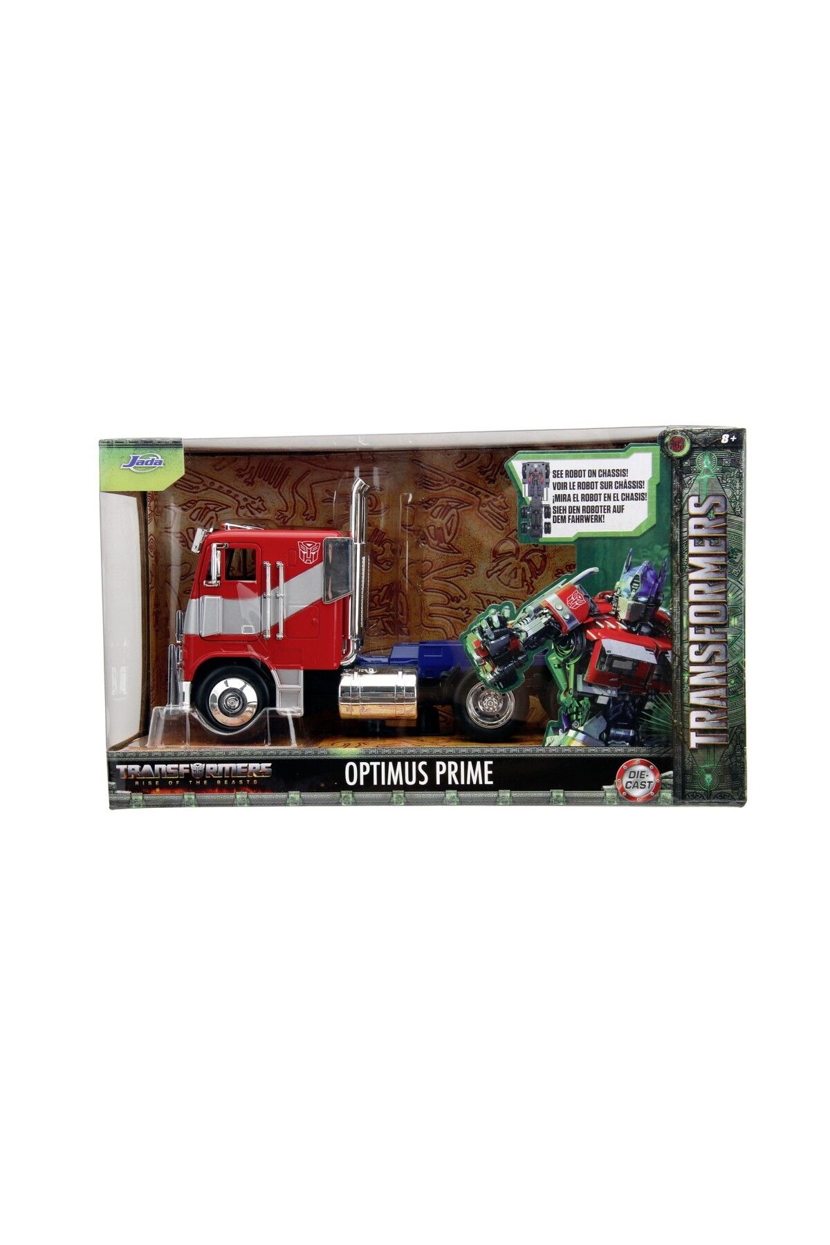 Toys Jada Transformers T7 Optimus Prime 1 Camion Metalic Scara 1:24 - One Size