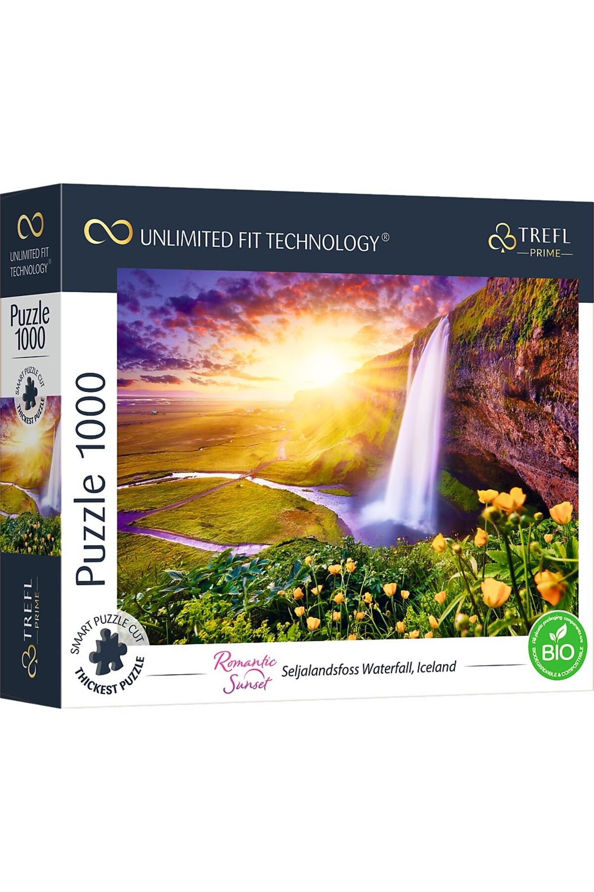Trefl-Puzzle Uft 1000 Cascada Seljalandsfoss Islanda 1