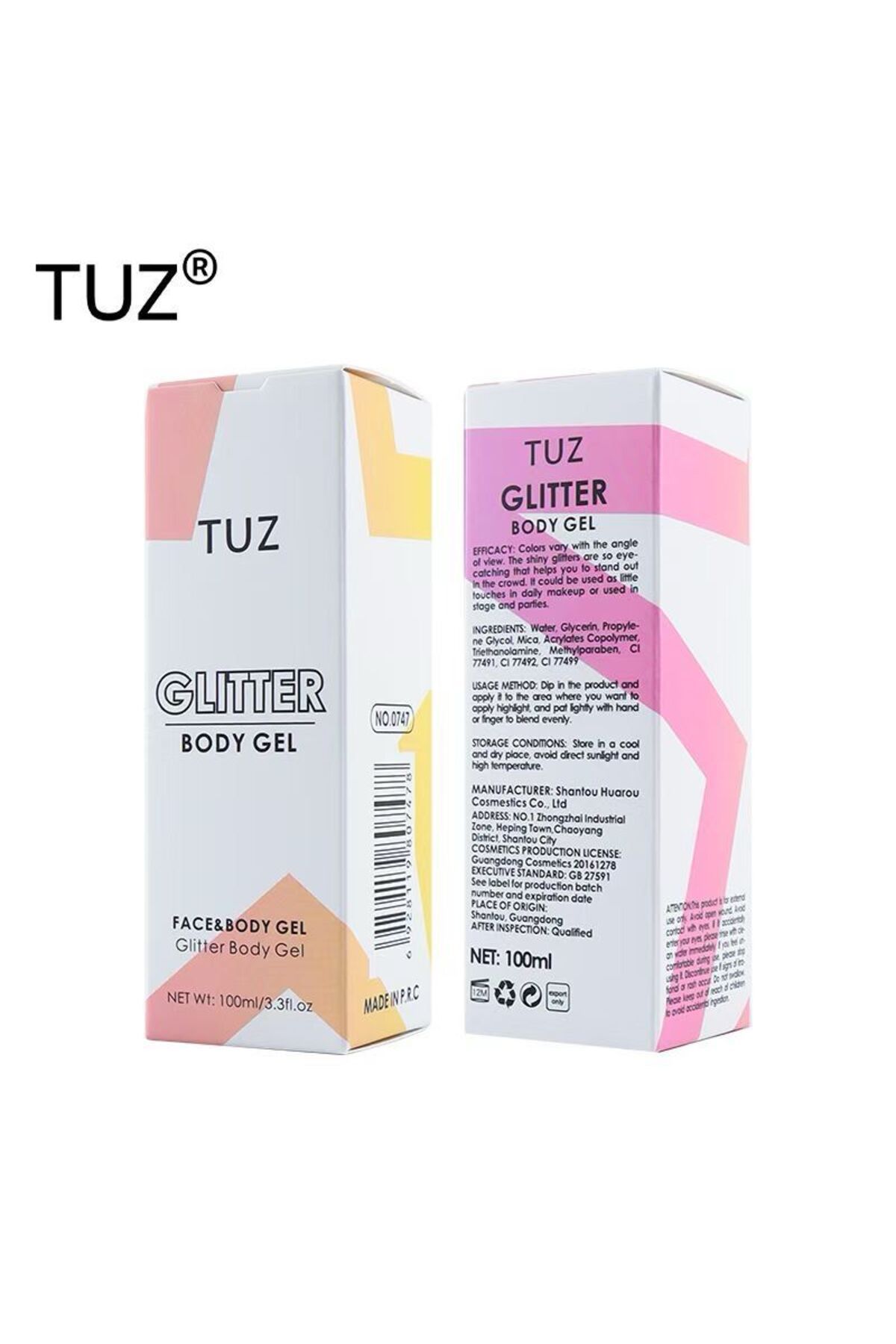 TUZ-Face and Body Glitter Body Glitter Gel 100 ml 2