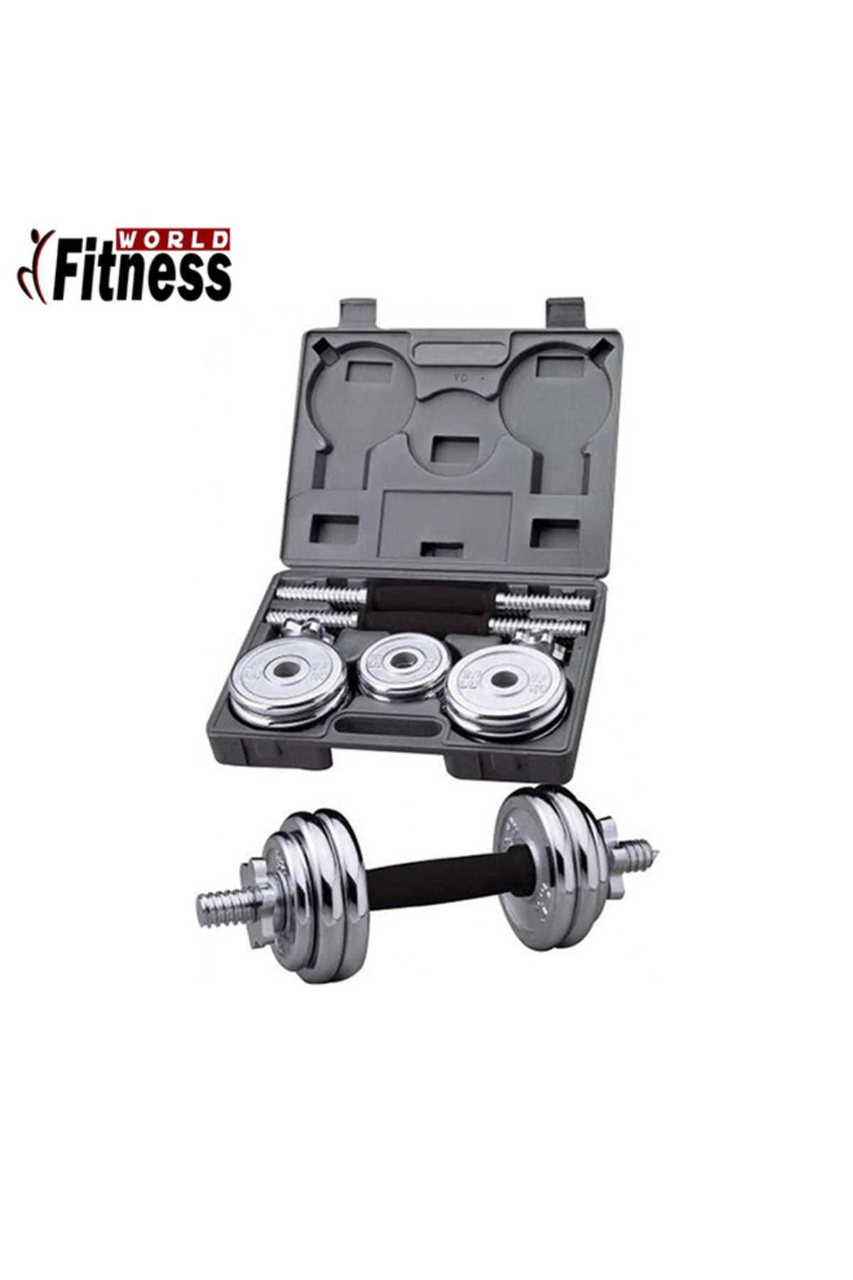 Fitness World-Integrated Weight Range Dumbbells 15 kg 7