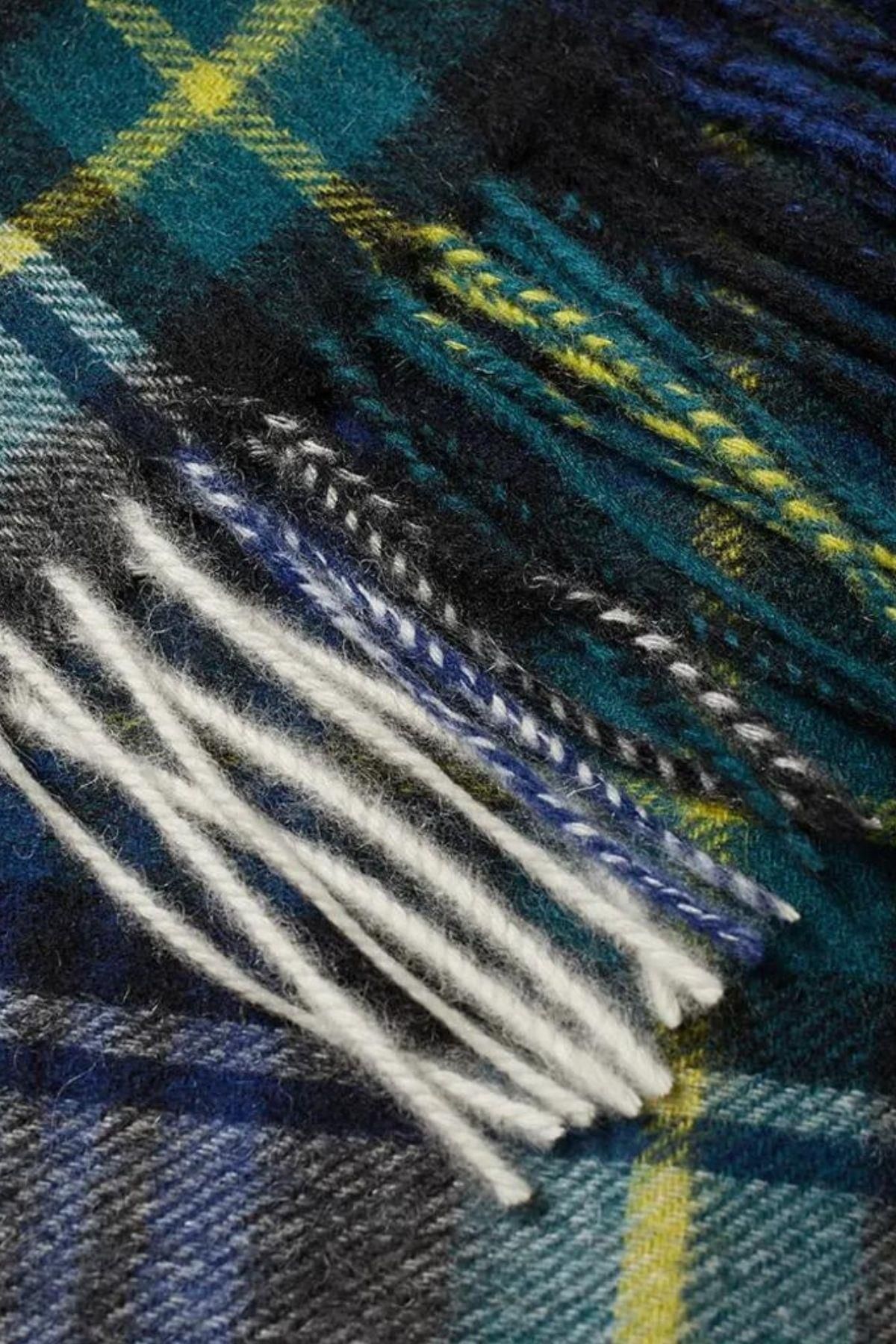 شال چند رنگ مردانه چک جدید WEFT GN11 لباس گوردون Barbour