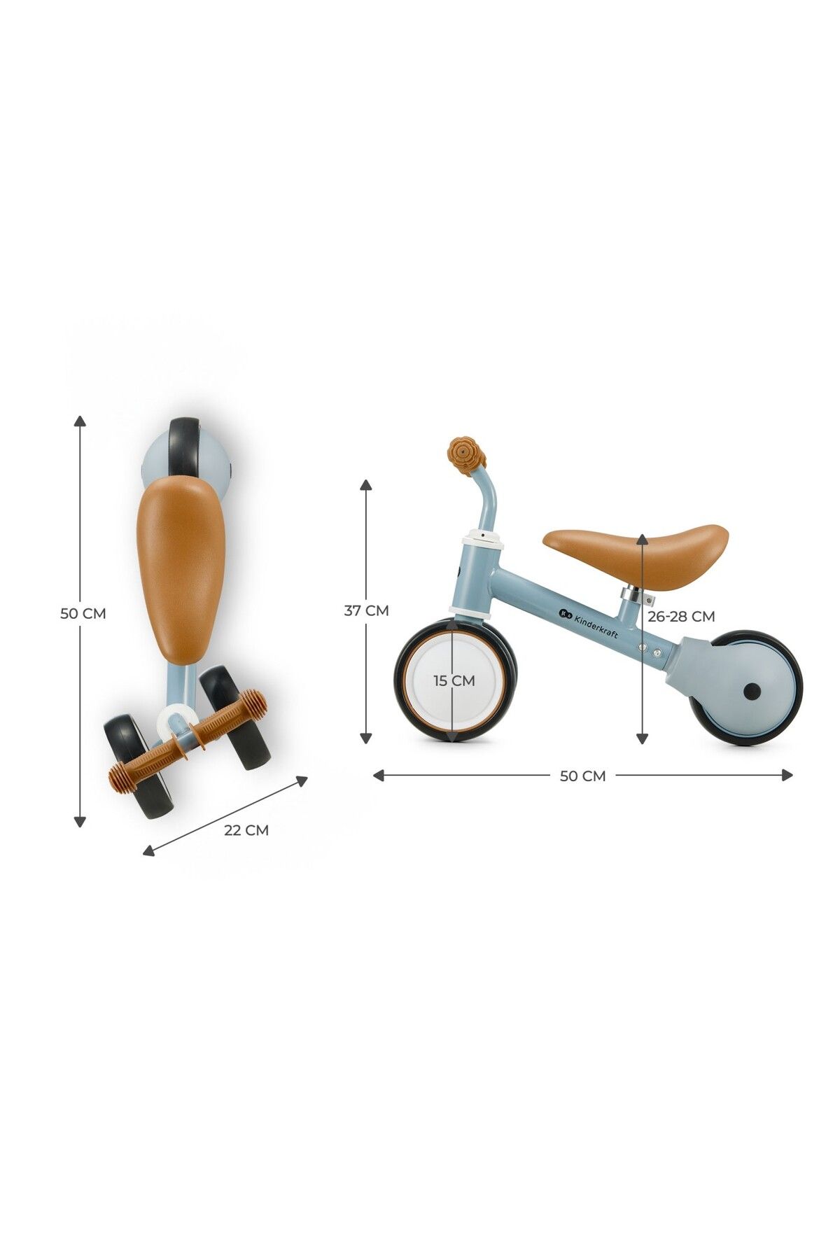 Kinderkraft-BICICLETA ECHILIBRU KINDERKRAFT CUTIE ALBASTRU DESCHIS 5