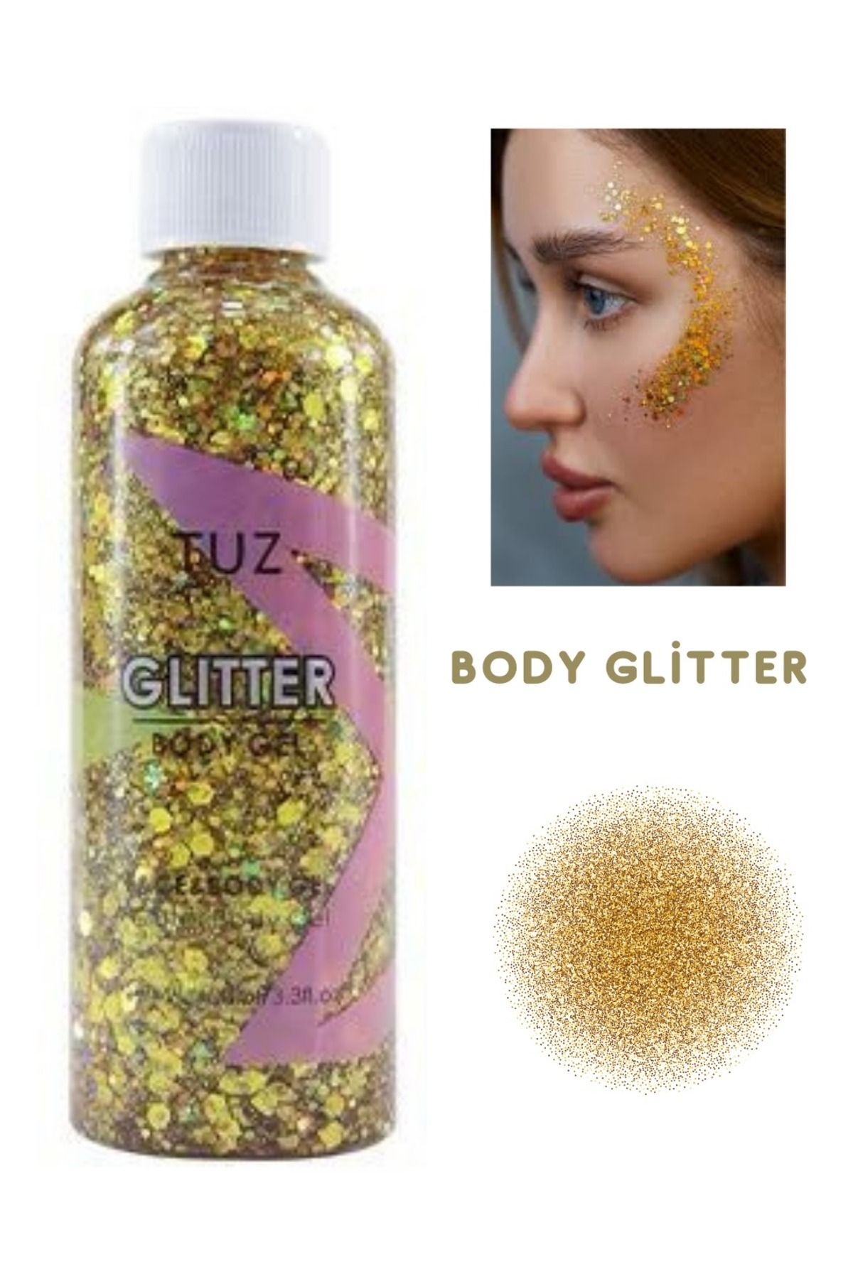 TUZ Yüz Ve Vücut Simi Body Glitter Gel 100 ml