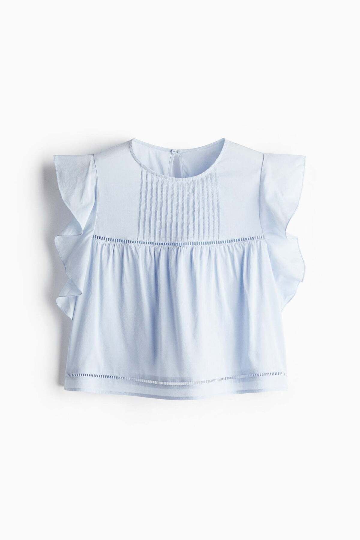 H&M-Flutter-sleeved blouse 5