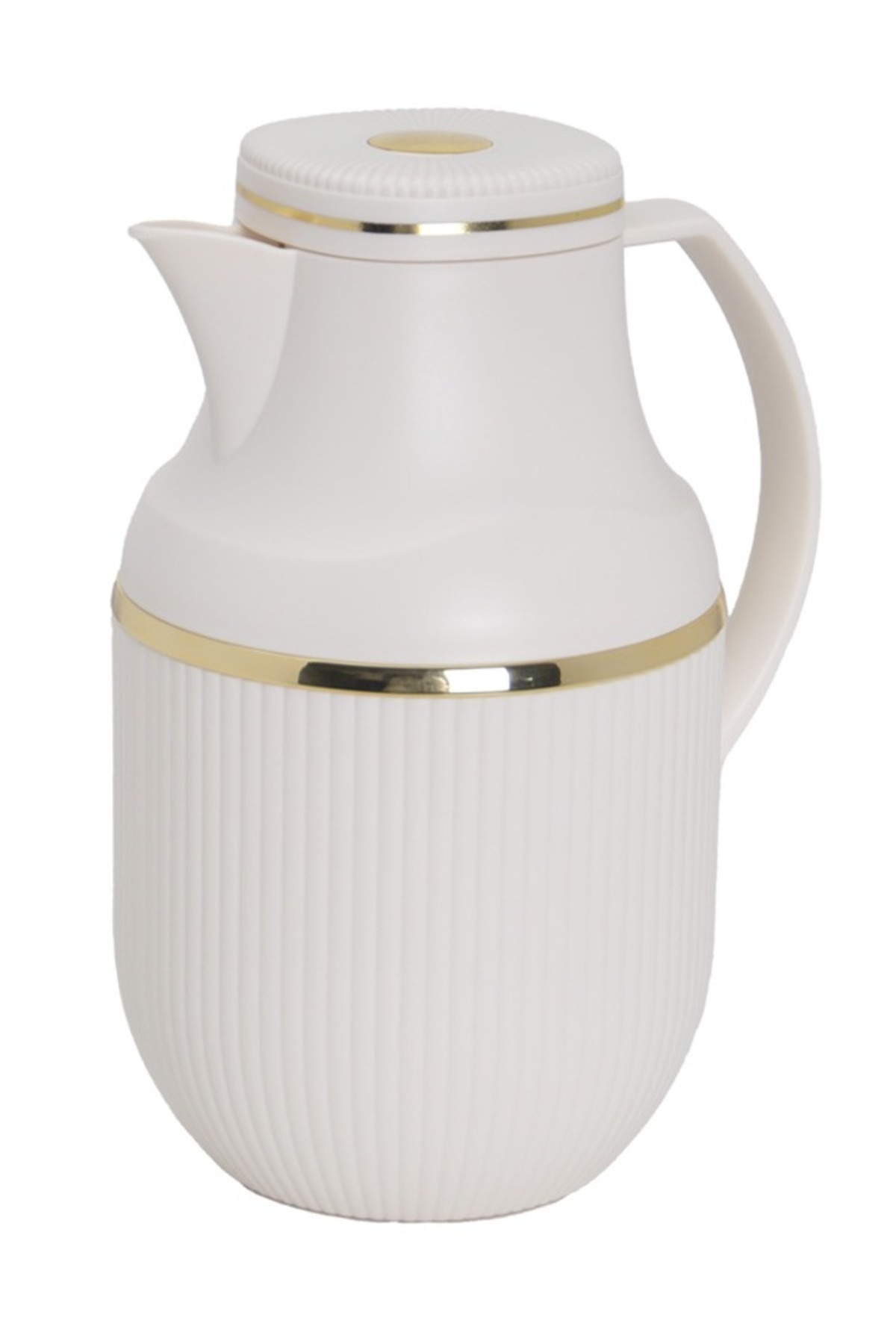 Badraig-2-Piece Coffee And Tea Vacuum Flask Off White/Gold 1 Liter 3