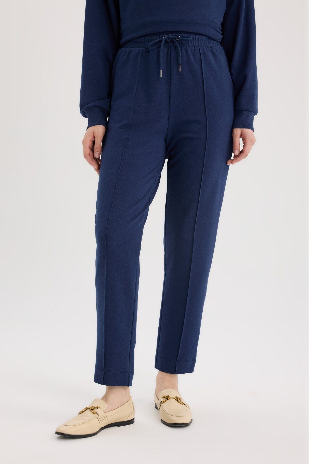 DeFacto-Harem Basic Plain Sweatshirt and Pants Set - D9363Ax25Sp 3