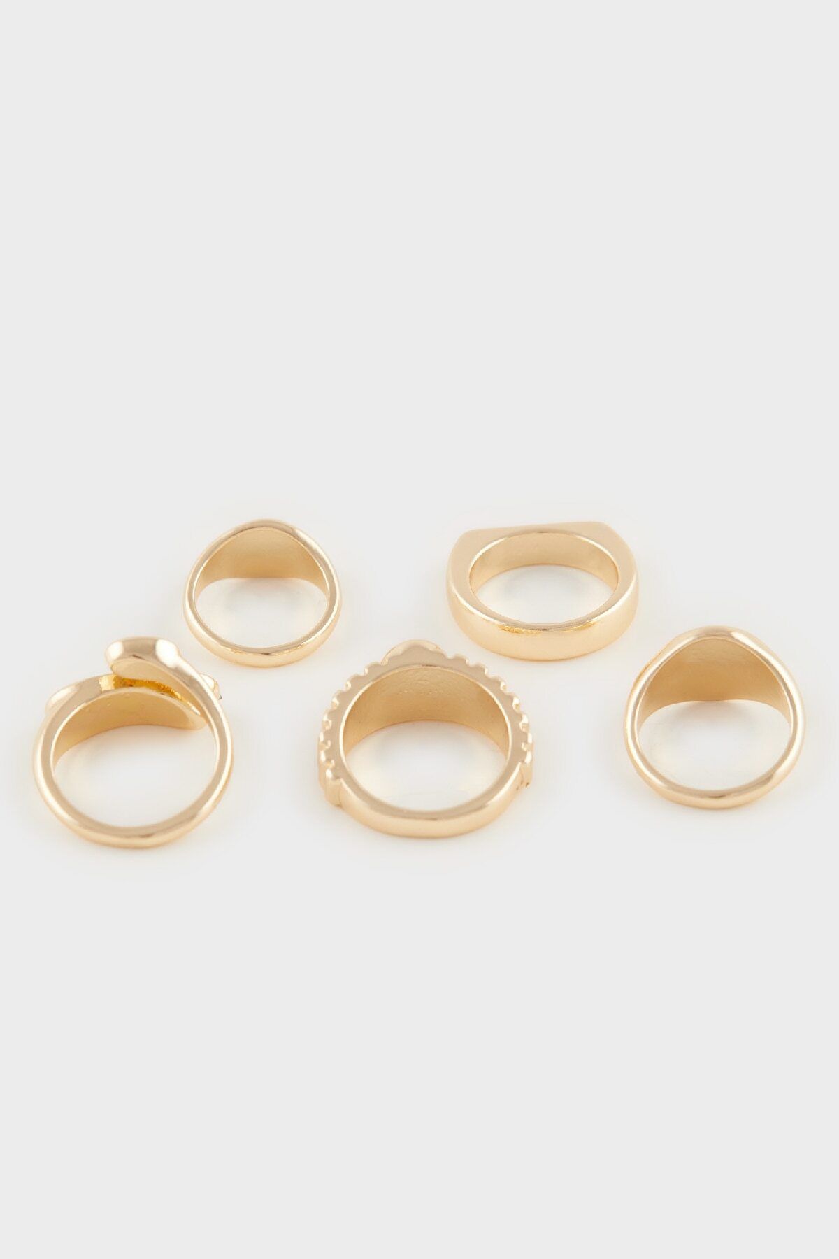 DeFacto-Women's 5-Piece Gold Difrend E4499Axns Ring 3