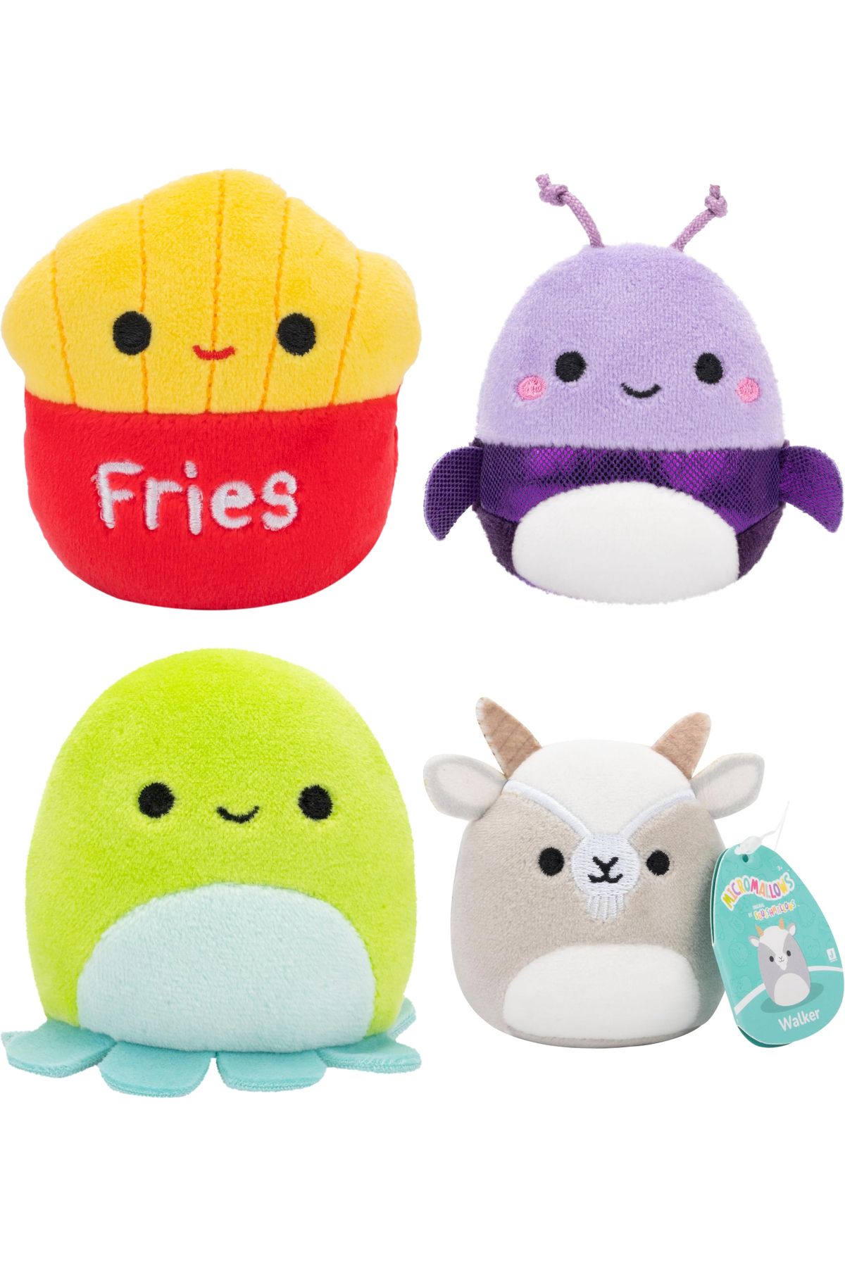TOYFEST-Micromallows Squishmallows Mini Soft Plush Toy Set of 6 Figures - 6 cm - Model - 4 3