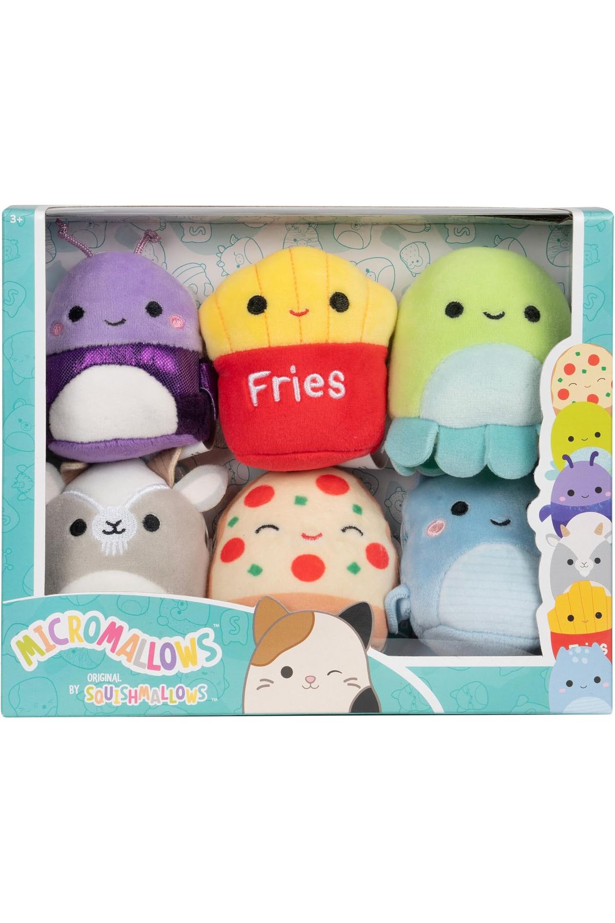 TOYFEST-Micromallows Squishmallows Mini Soft Plush Toy Set of 6 Figures - 6 cm - Model - 4 5