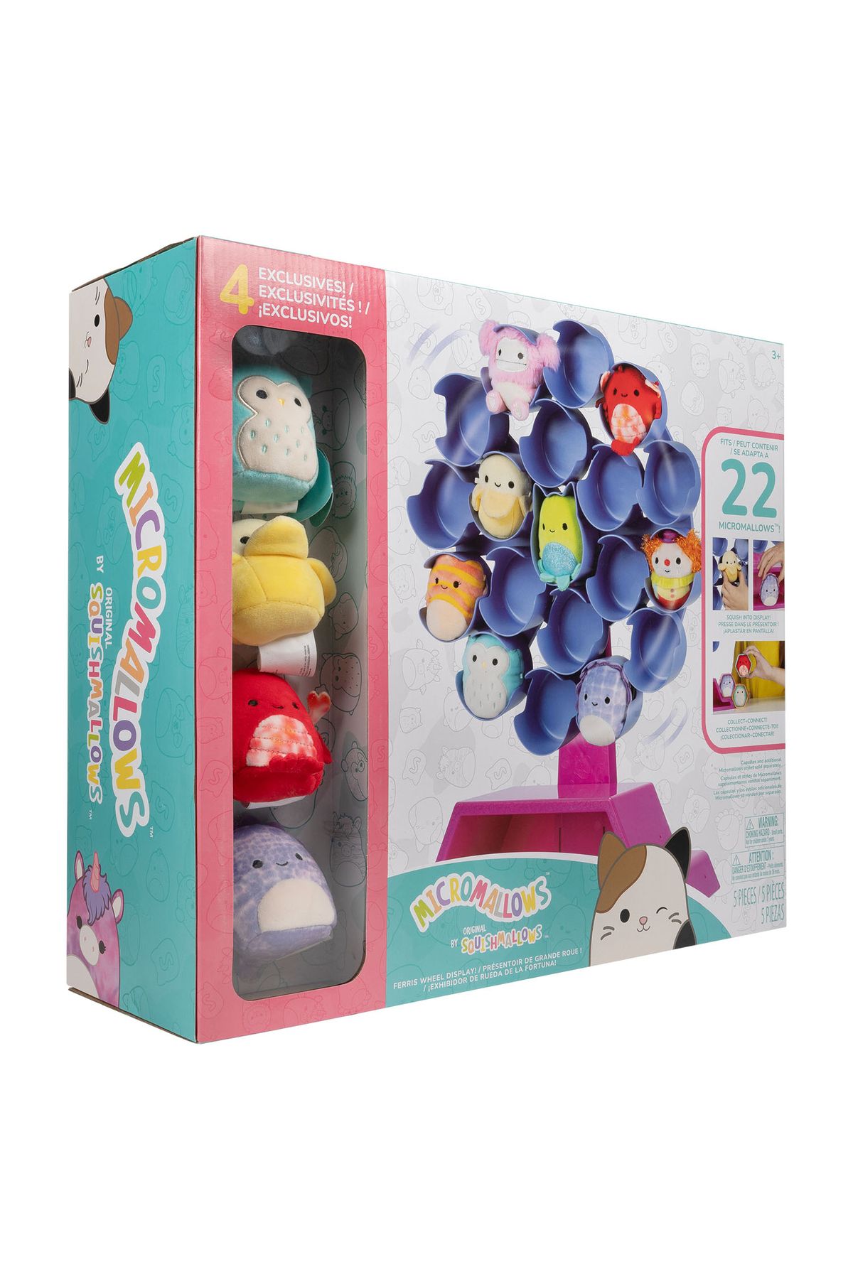 TOYFEST-Micromallows Squishmallows Mini Soft Plush Toy - Set of 4, 6 Cm, Custom Figure and Mega Exhibition 3