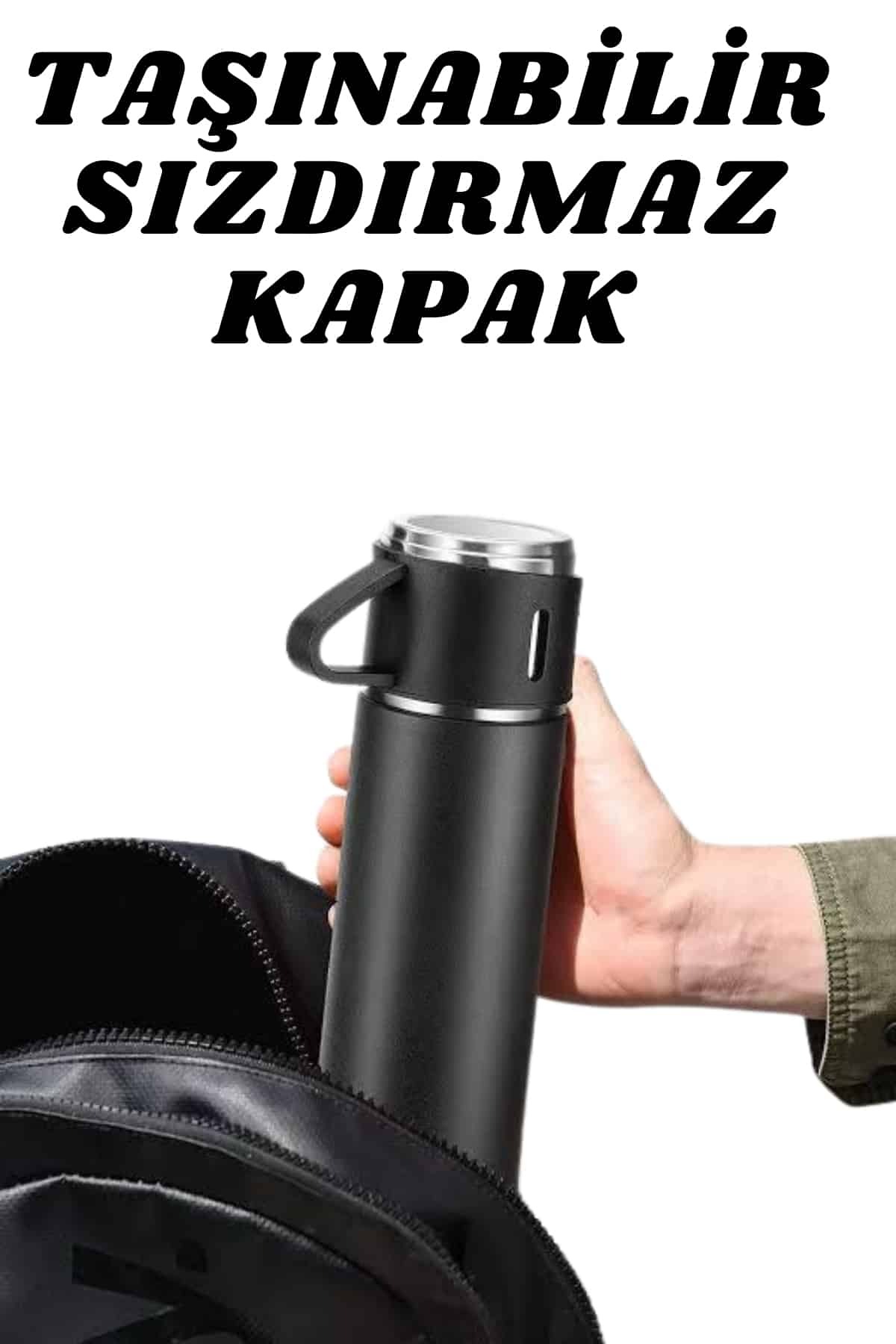 teknodayım 3 Bardaklı Termos Seti Anneler Gününe Özel Hediye Taşınabilir Sızdırmaz Isı Koruyucu fotoğrafı 3 (önizleme)