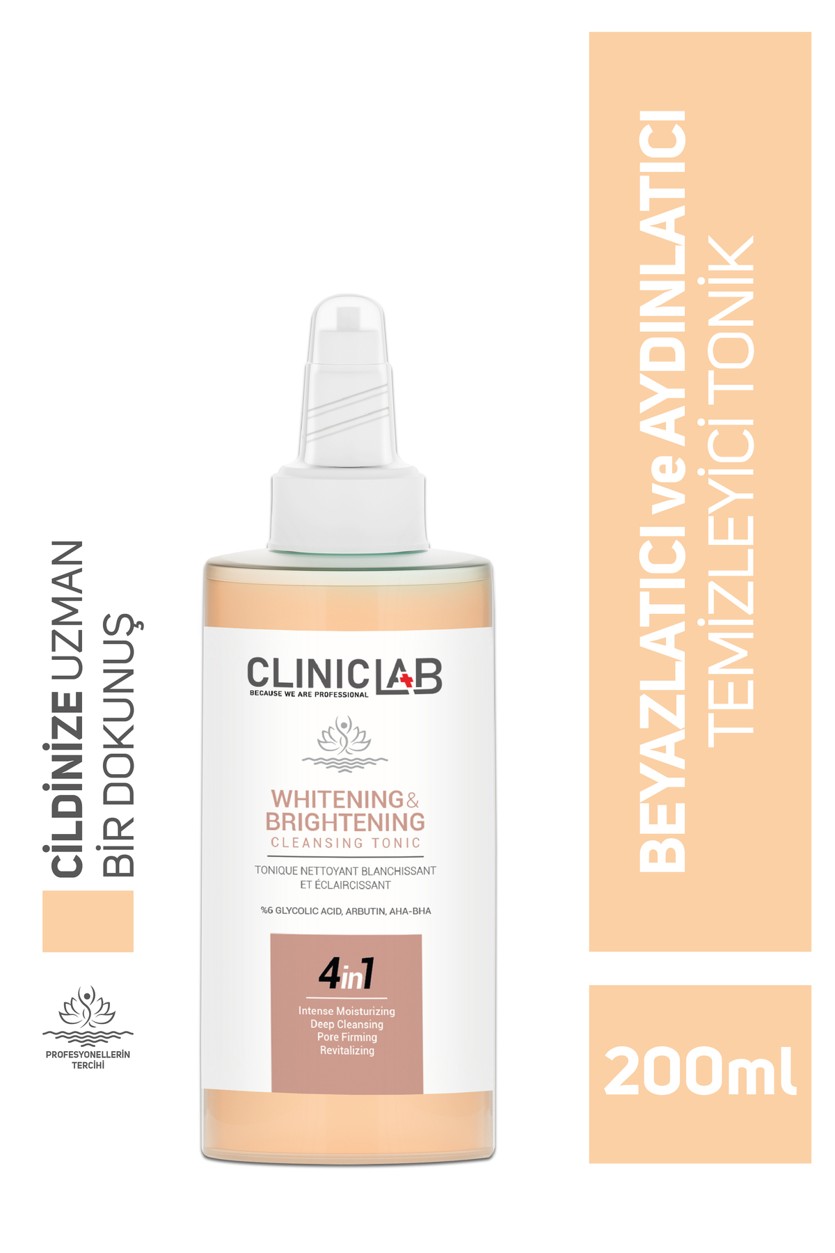 Cliniclab 0 تونر پاک کننده و سفید کننده پوست ۲۰۰ میلی لیتر — ۸۶۸۴۵۰۱۹۸۵۶۴۰